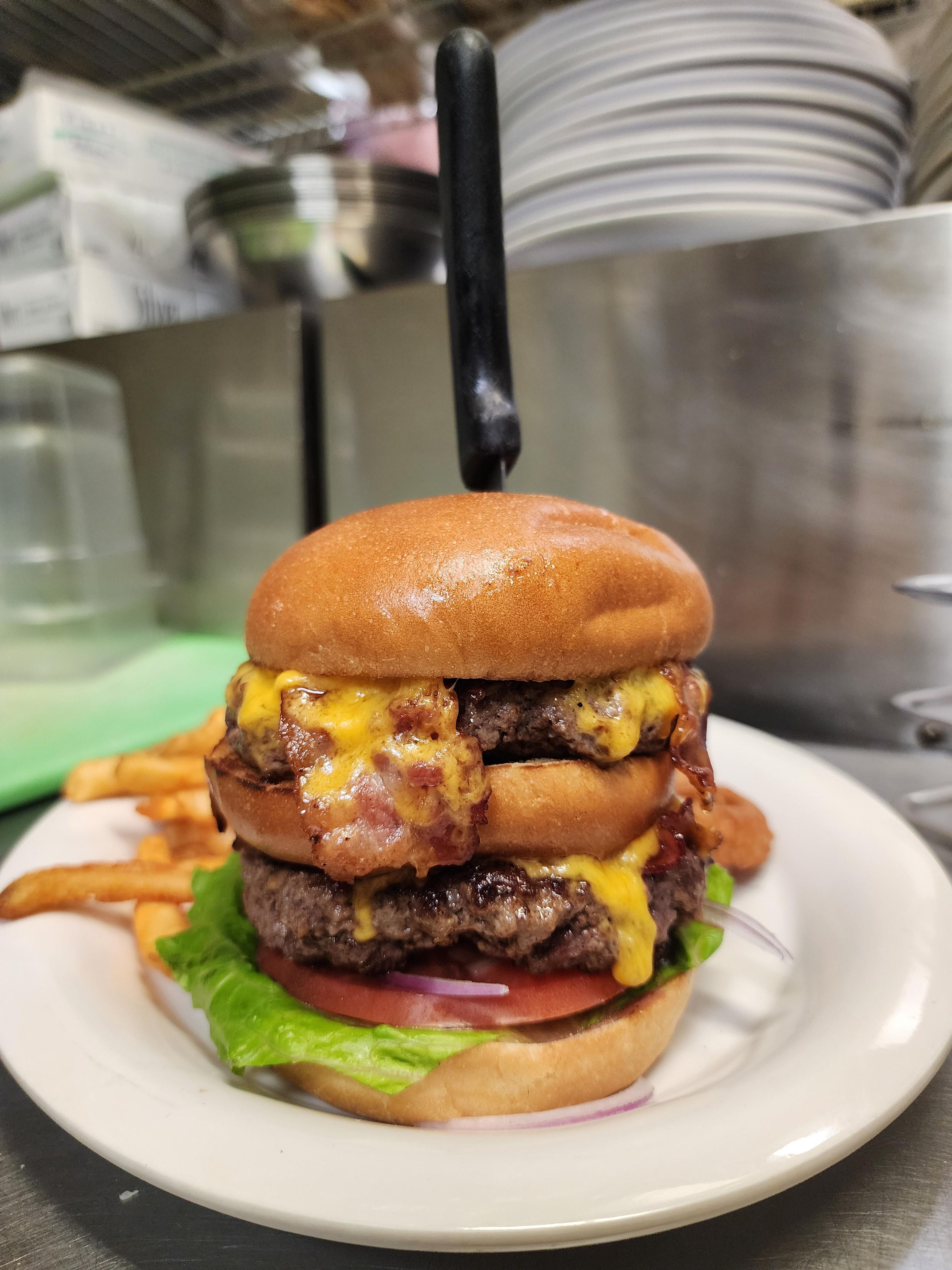 Double Decker Burger.