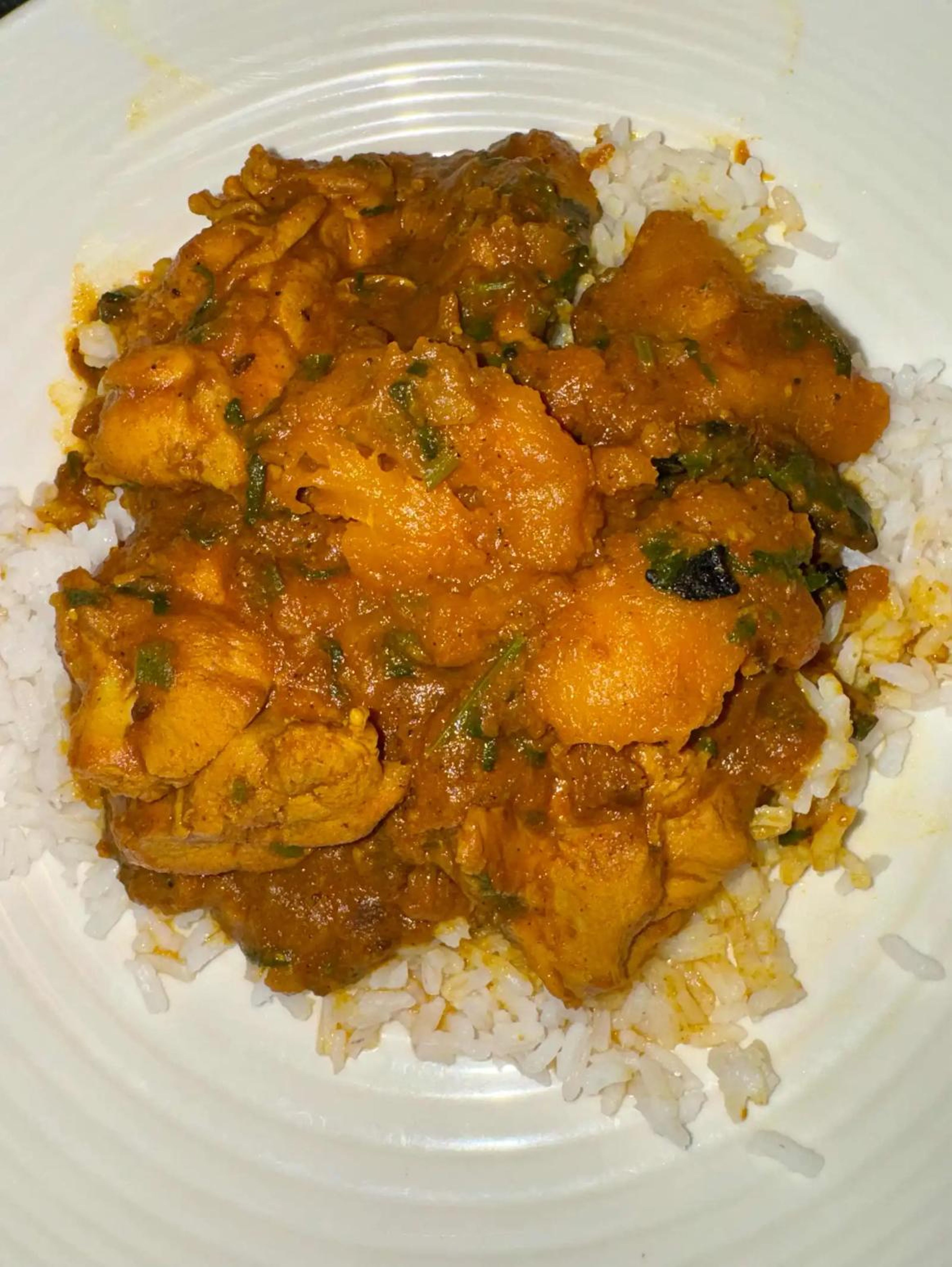 Chicken Roasted Pumpkin Curry.