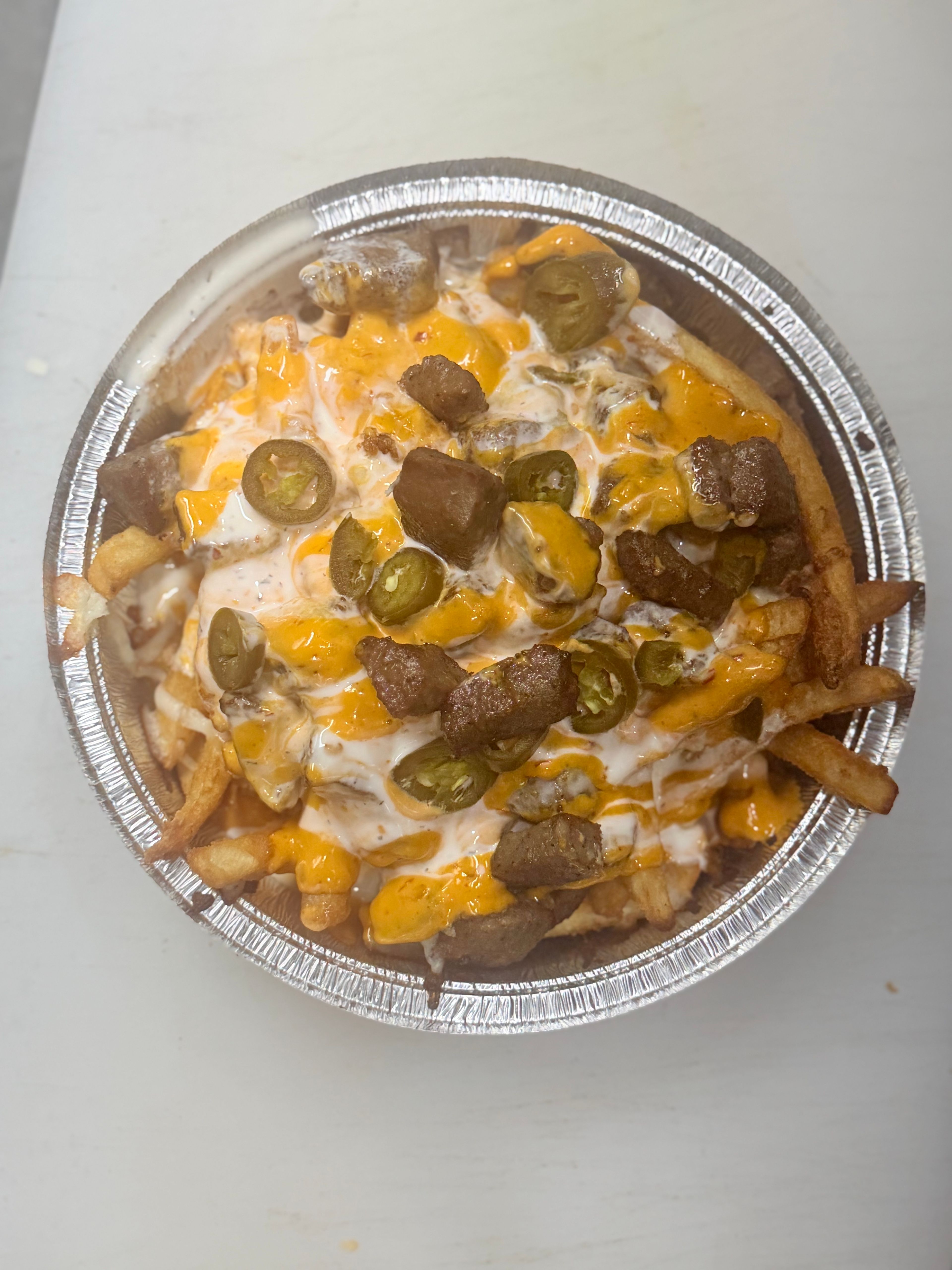 Lamb Gyro Loaded Fries.