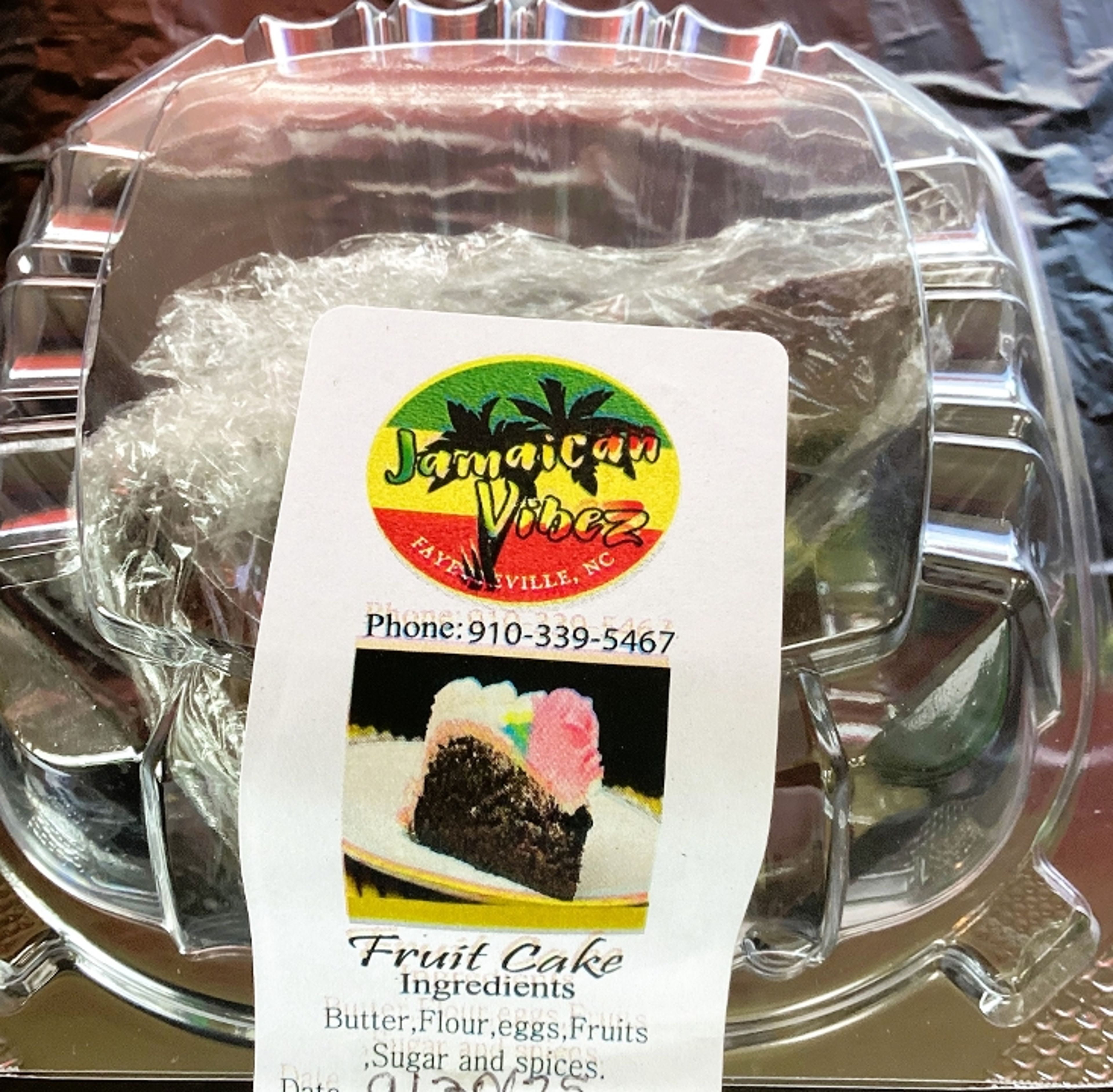 Jamaican fruit cake.