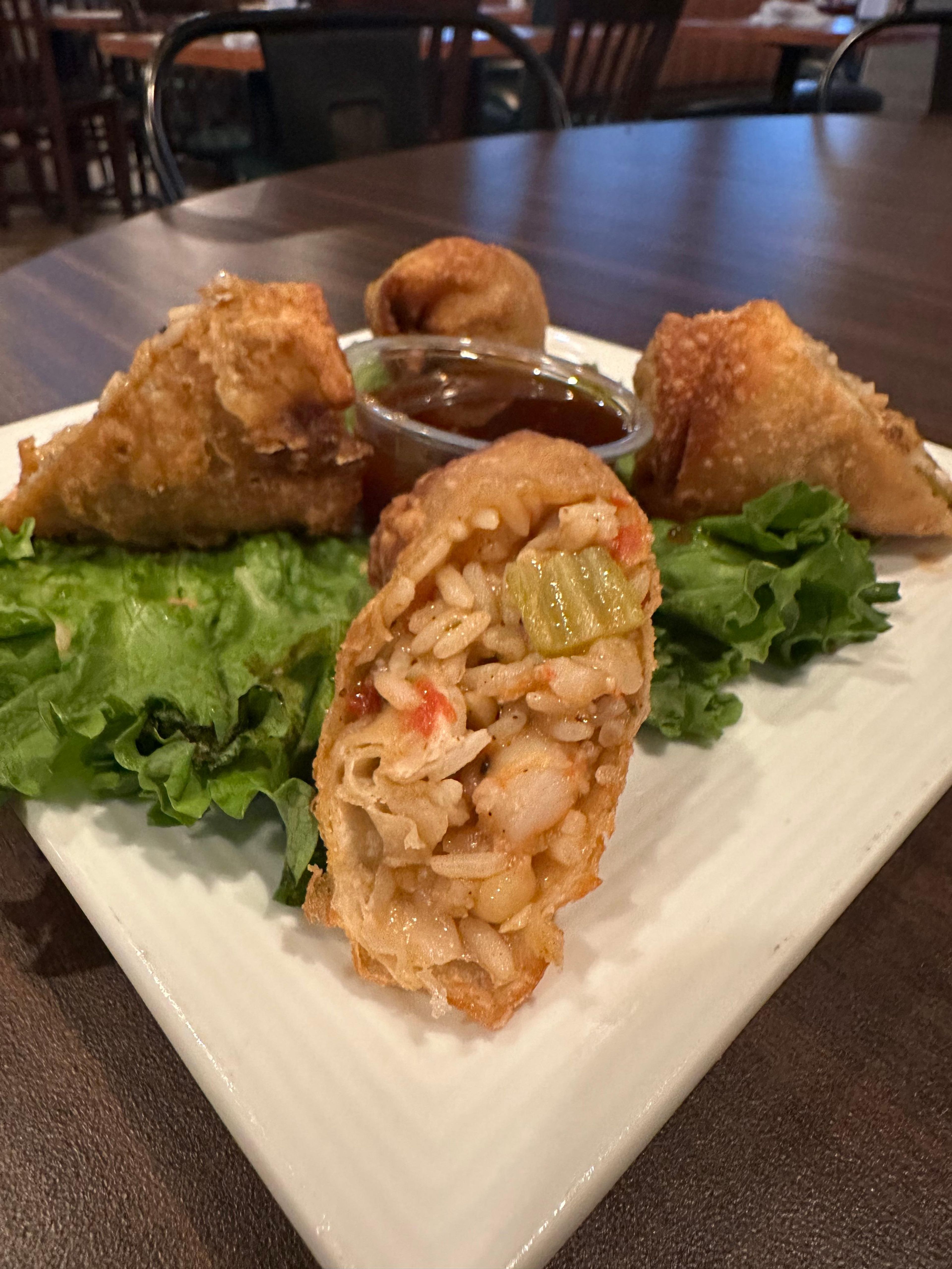 Gumbo Eggroll.