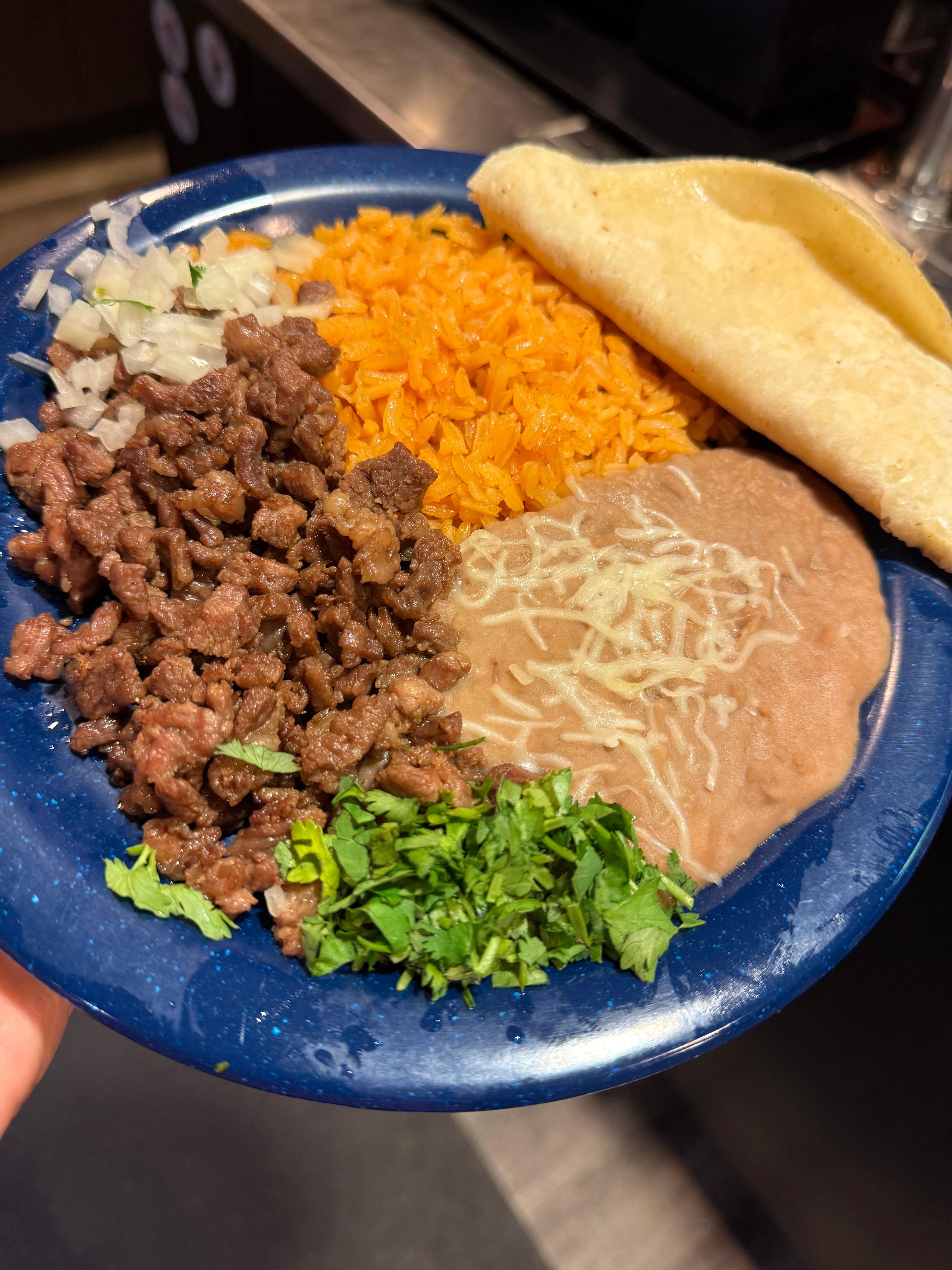 Kids Taco Plate.