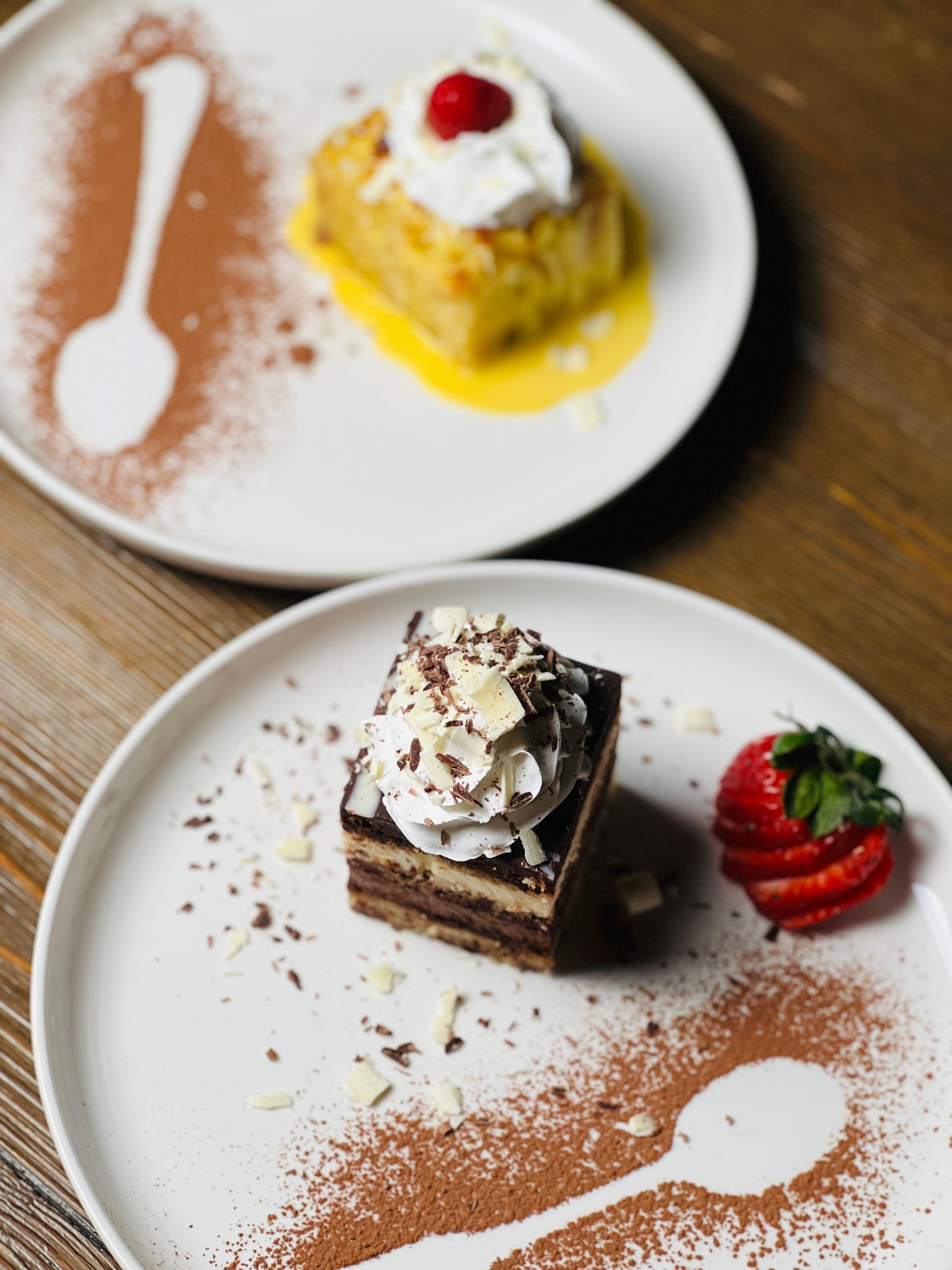 French Silk Truffle Mousse Cake.