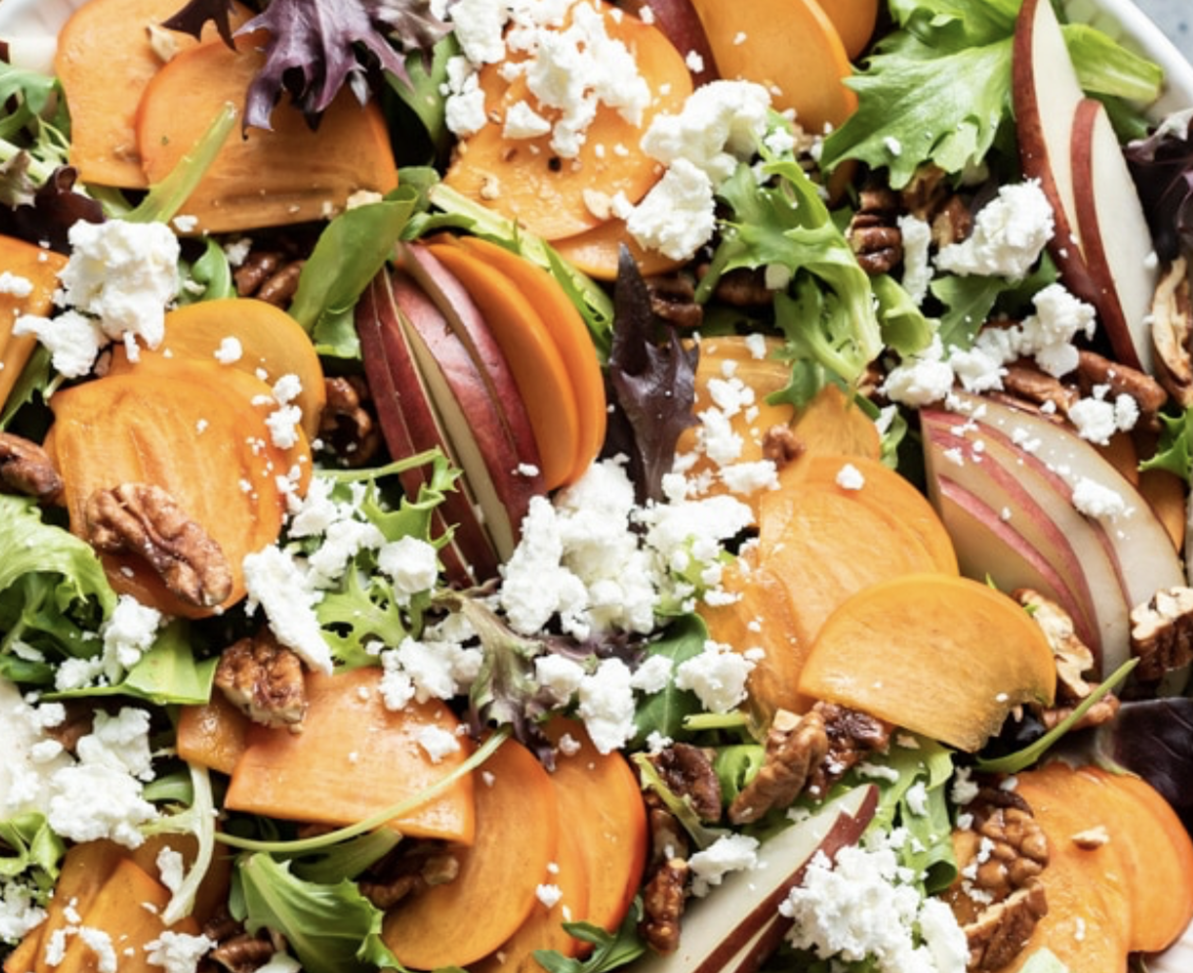 Apple & Persimmon Salad.