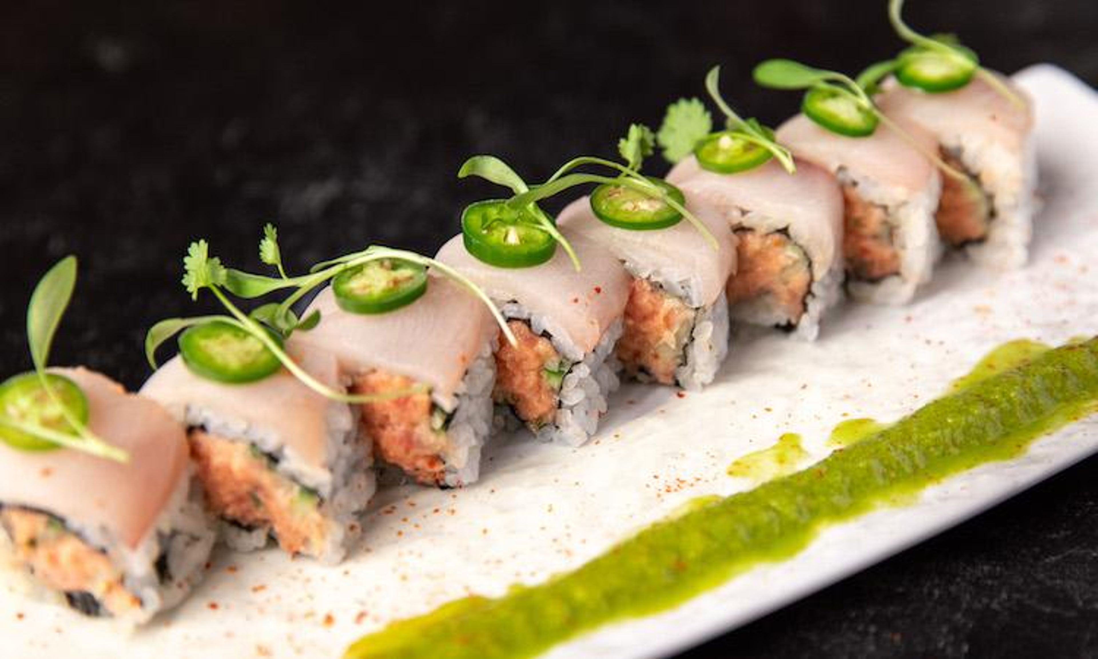 Yellowtail Cilantro Roll.