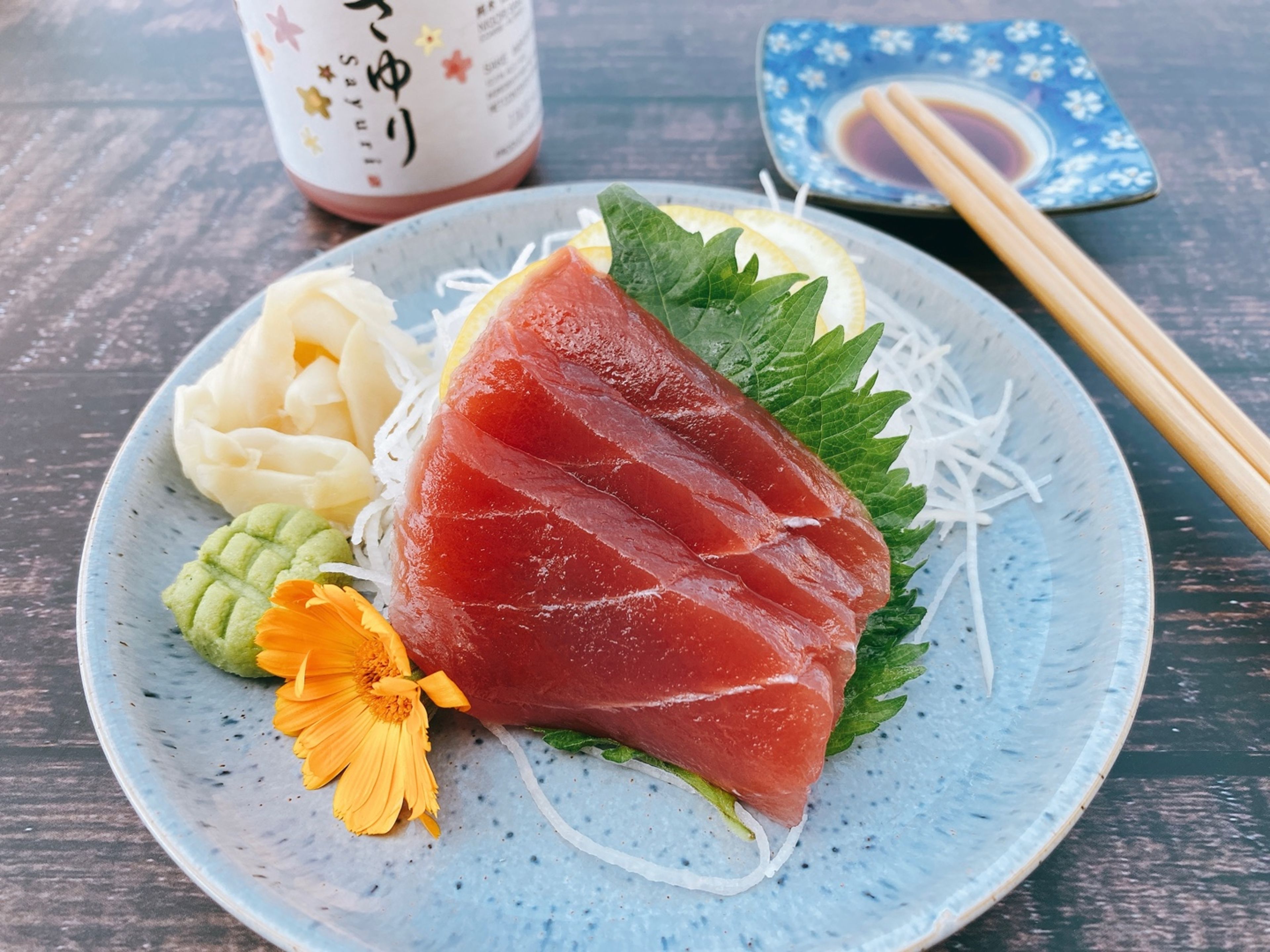 Bluefin Tuna Sashimi.