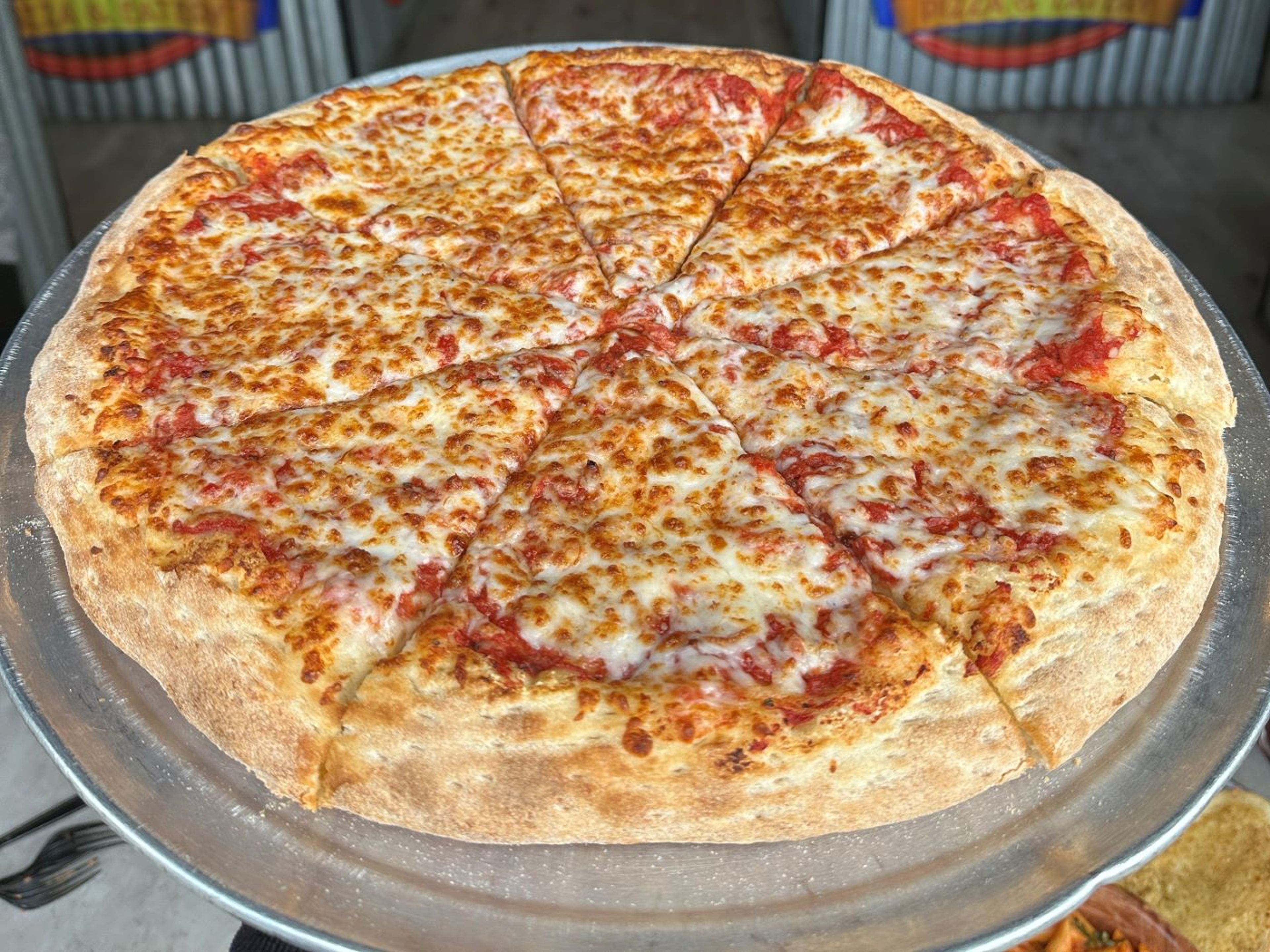 18" Cheese Pizza.