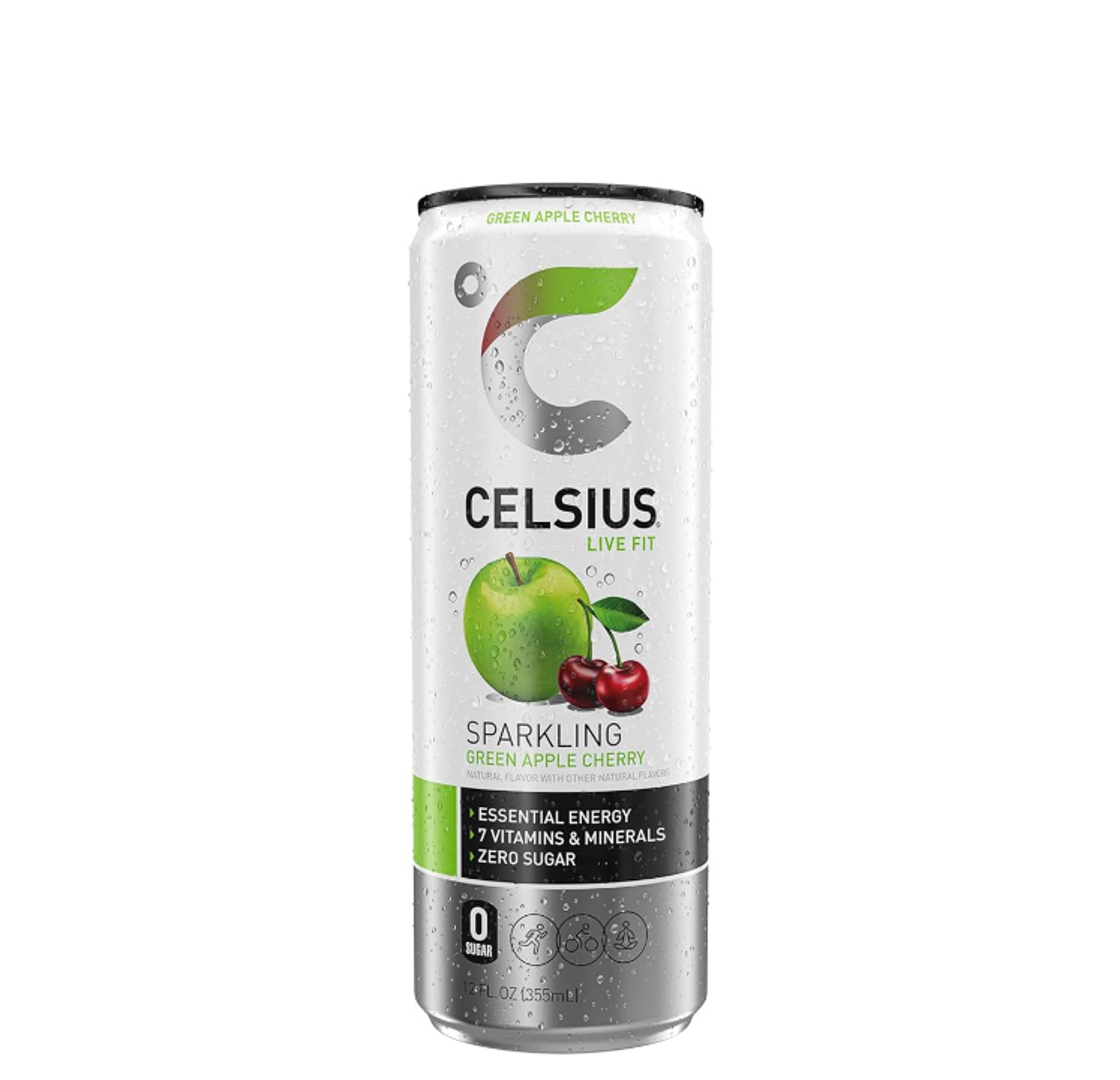 Celsius Green Apple Cherry.