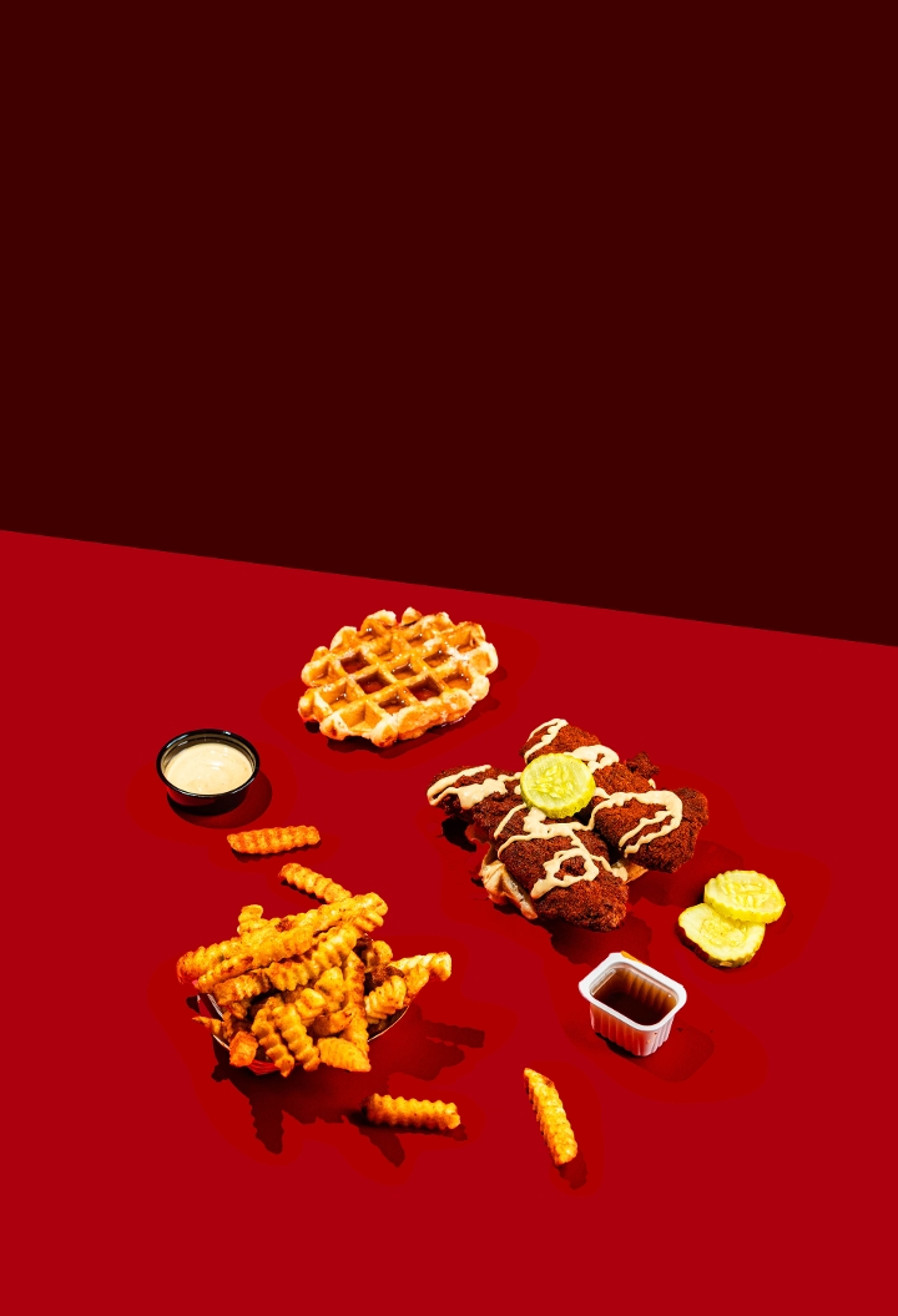 #6 Waffle and Tenders.