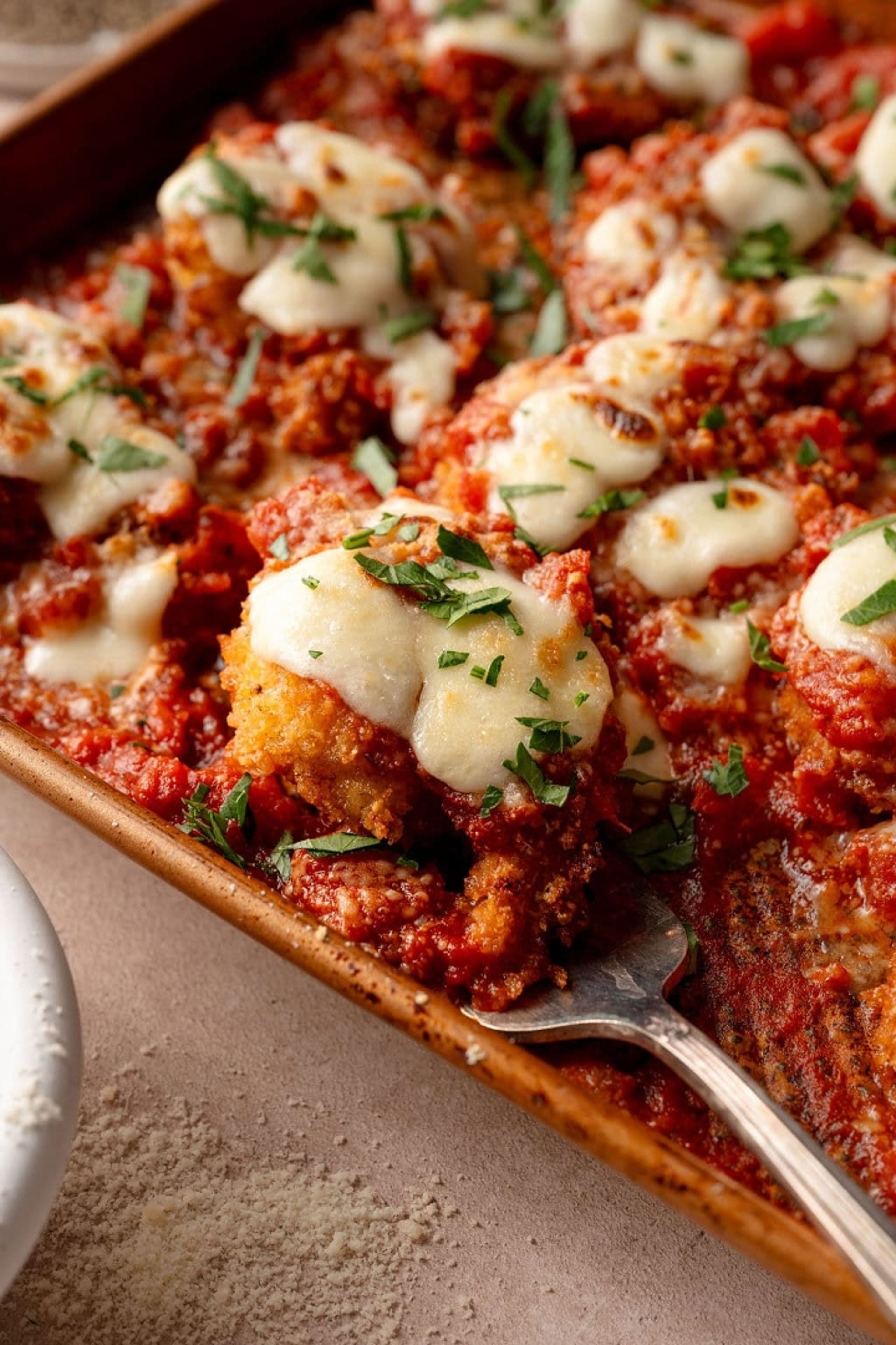 Shrimp Parmesan Pasta.