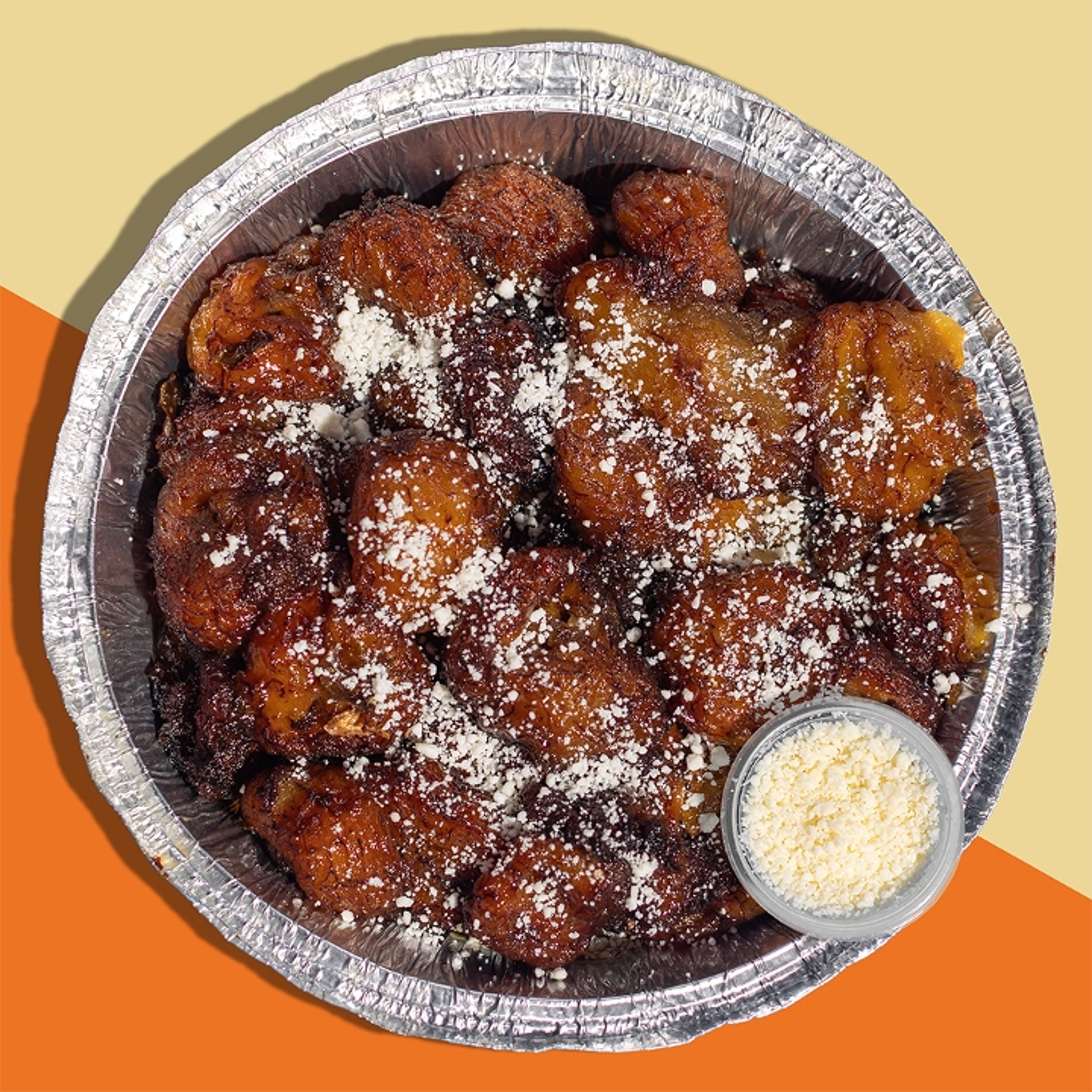 Sweet Plantains With Cotija Cheese.