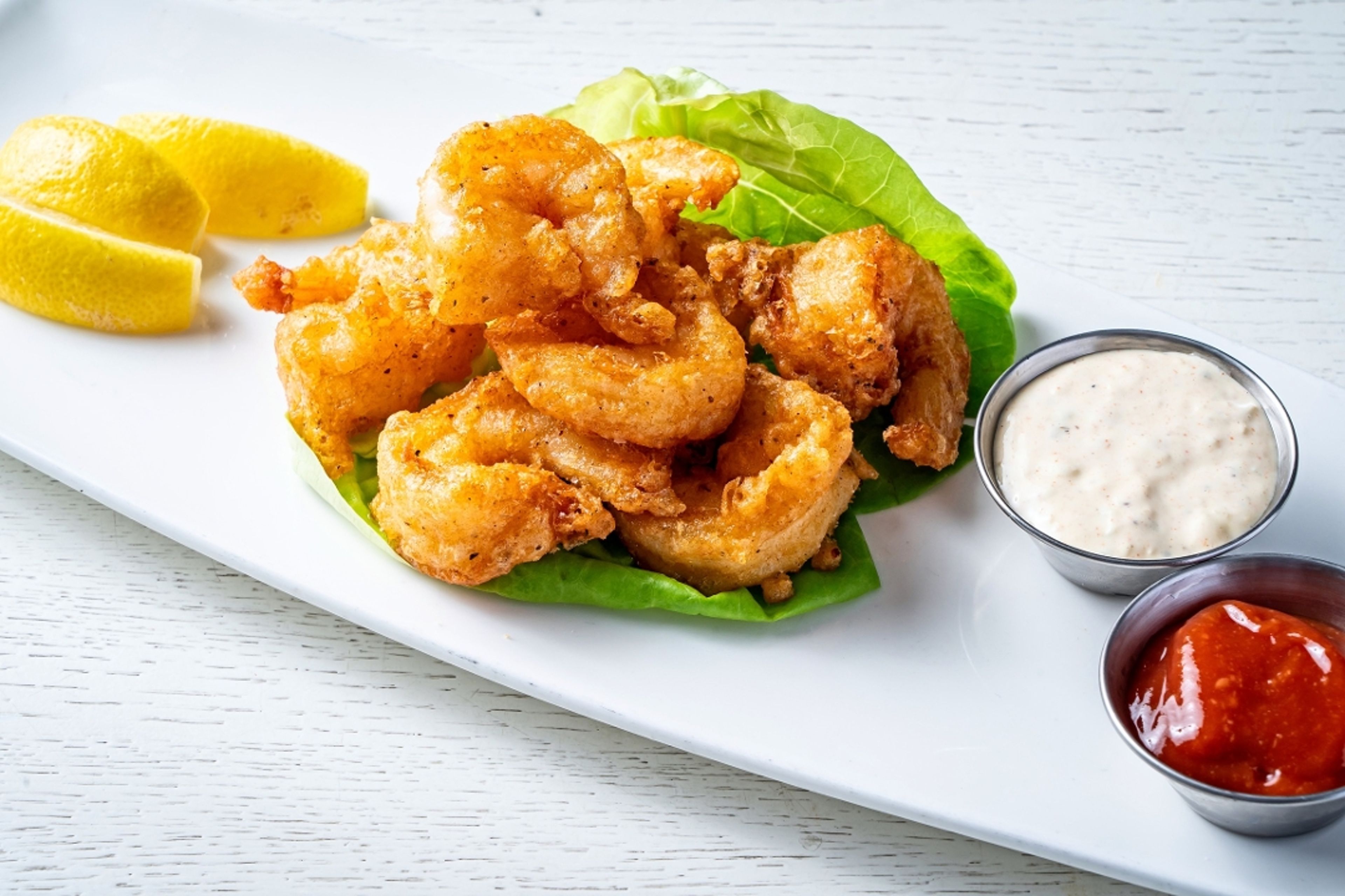 ½ LB Fried Shrimp.