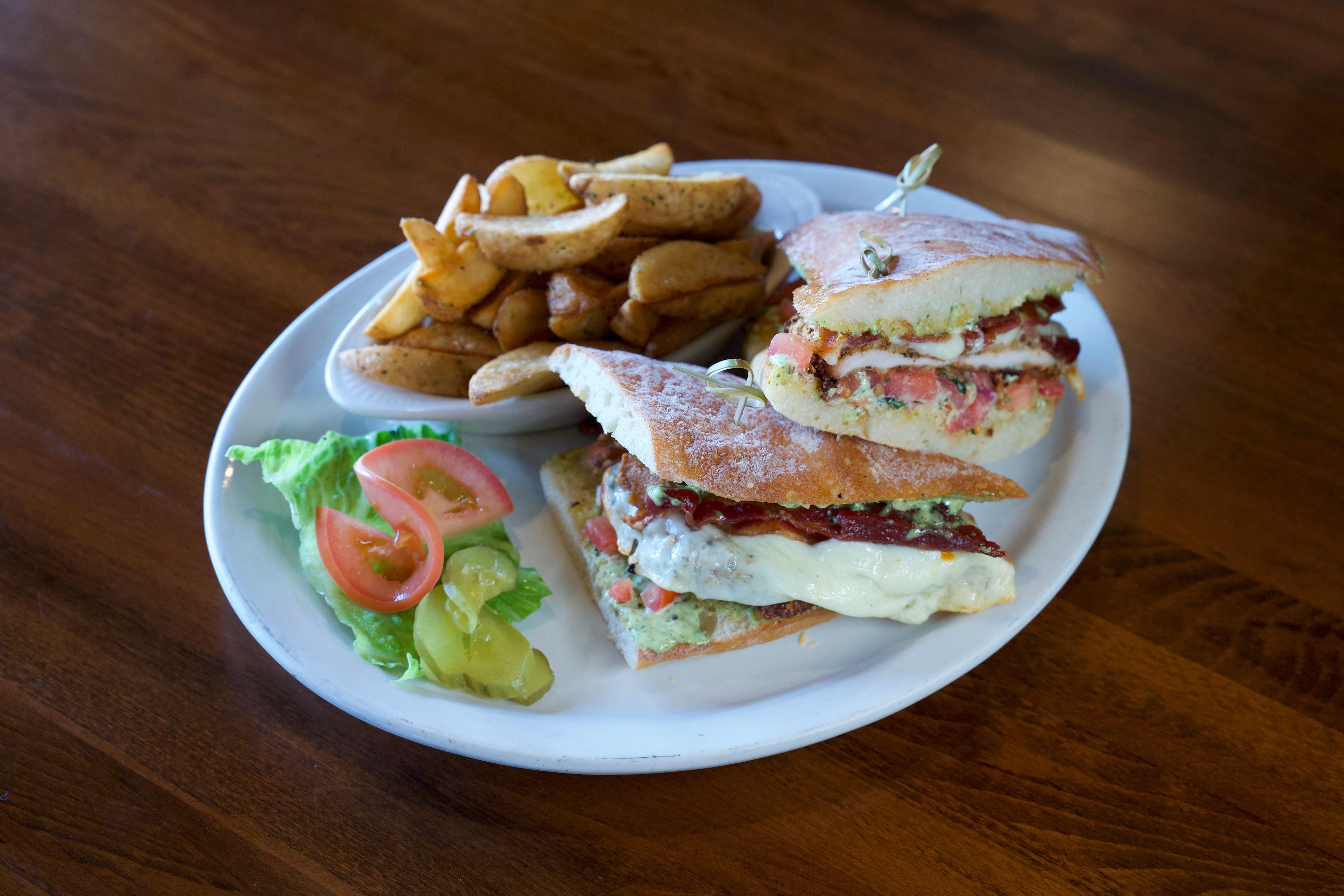 Leona's Classic Tuscany Chicken Sandwich.