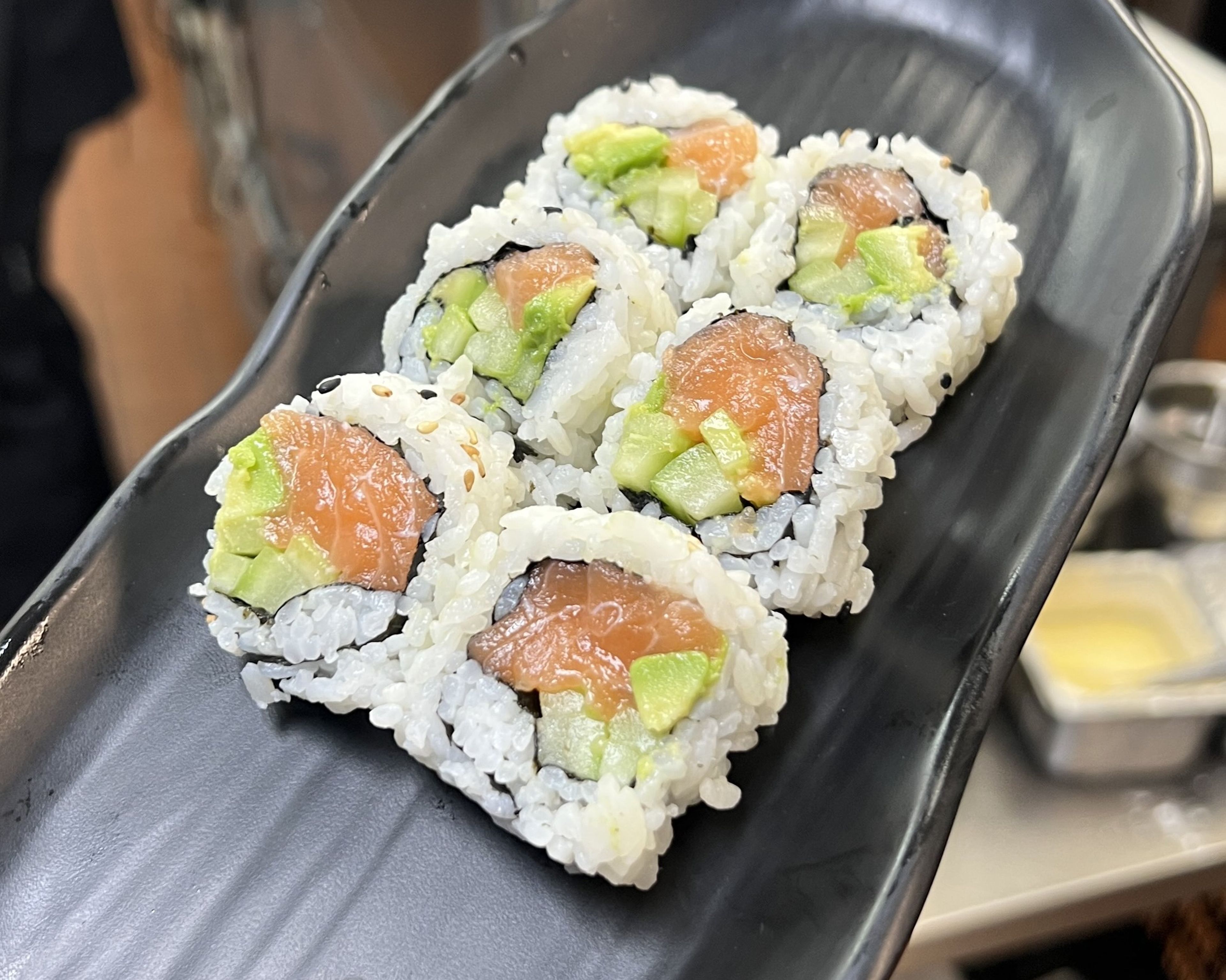 Salmon roll.