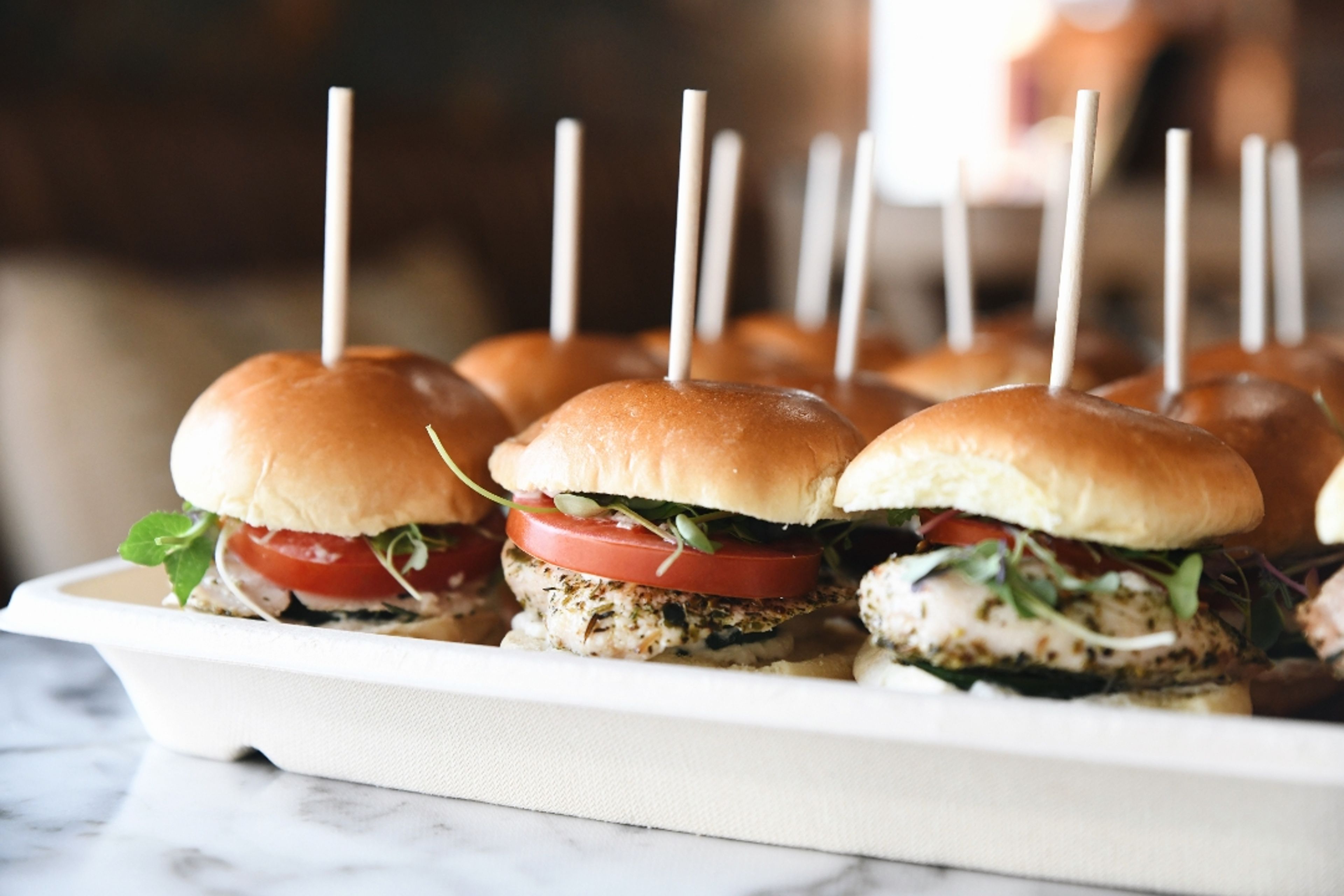 West Coast Chicken Club Sliders.