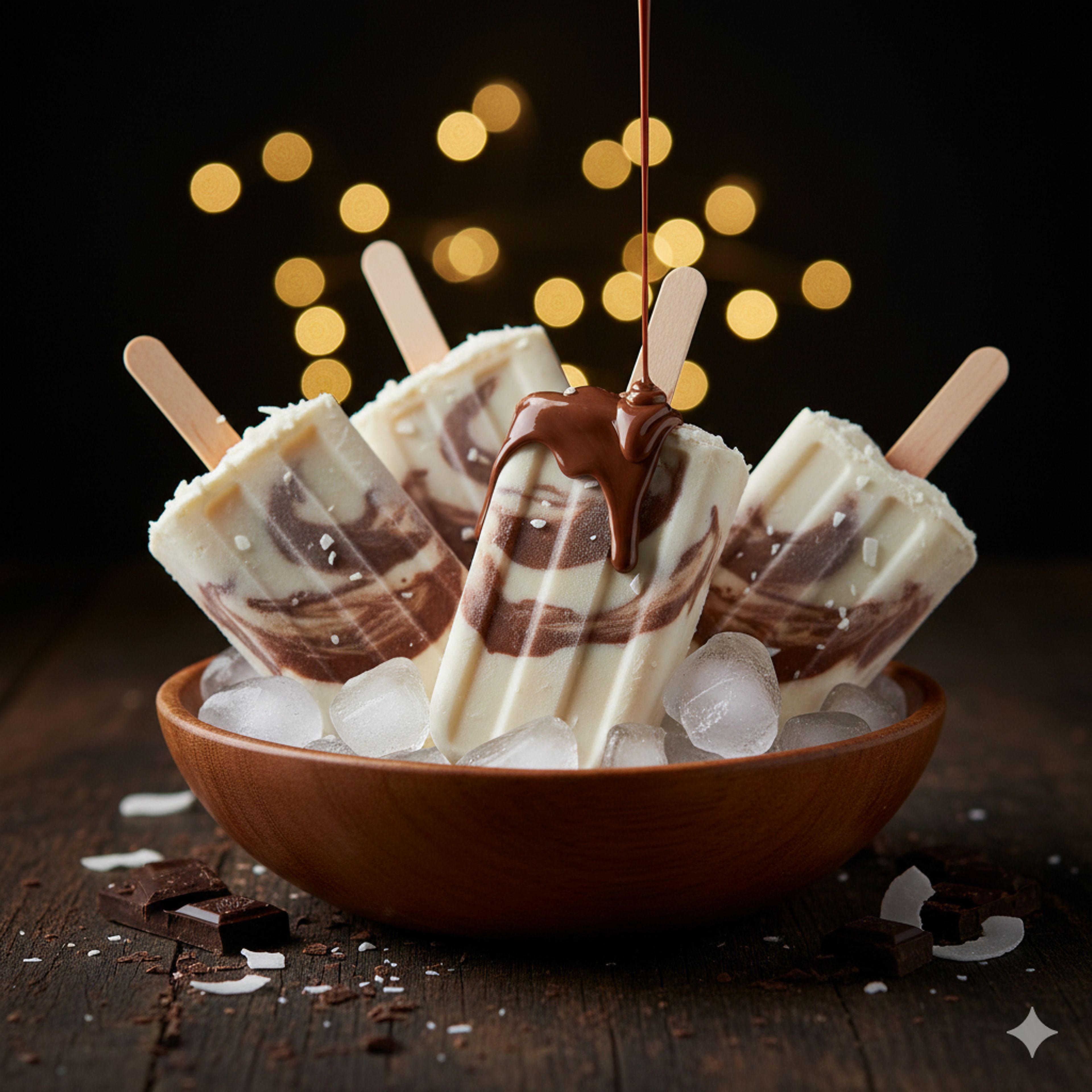 Paleta Coco y Nutella.