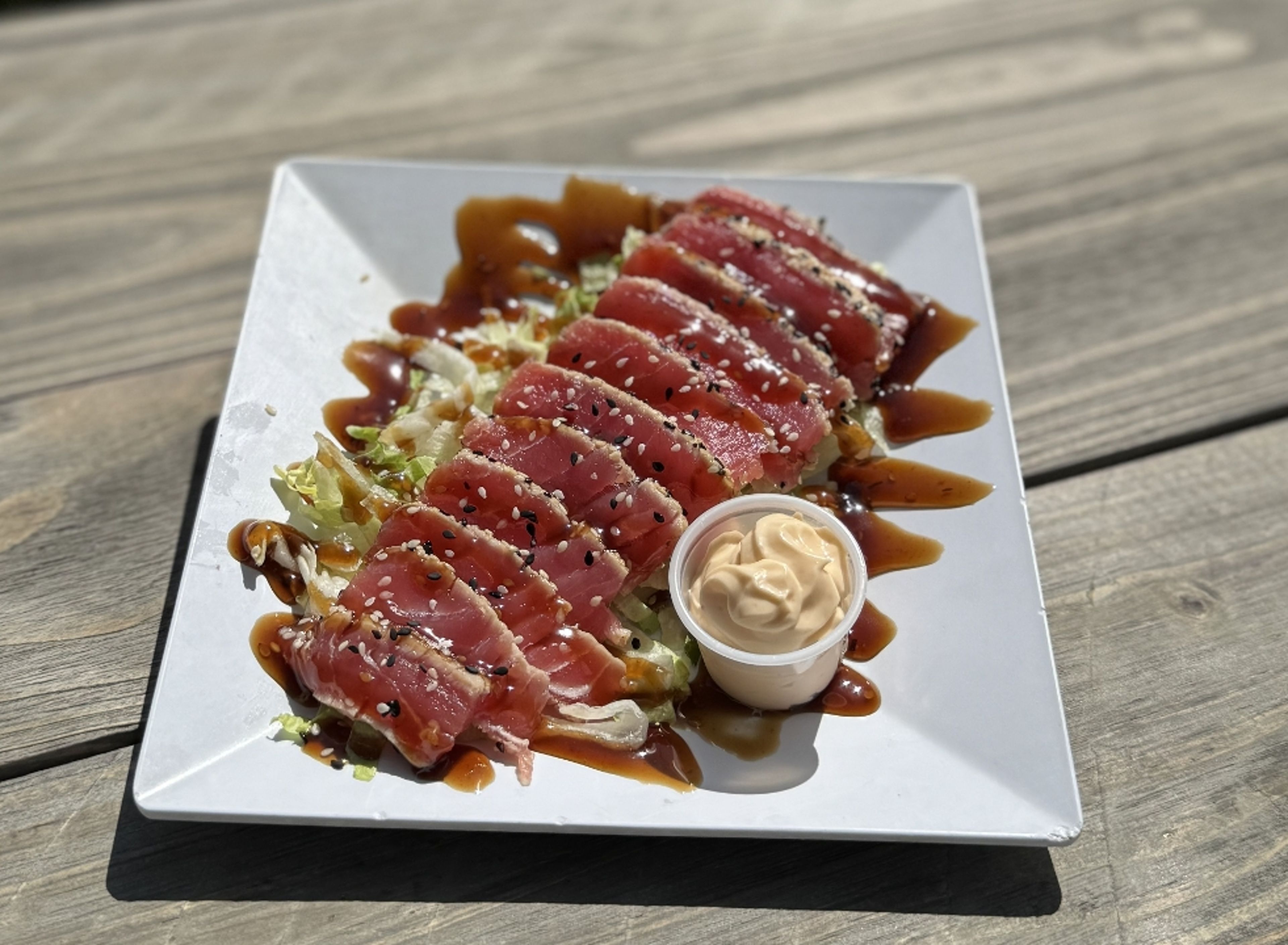 Sesame Encrusted Tuna.