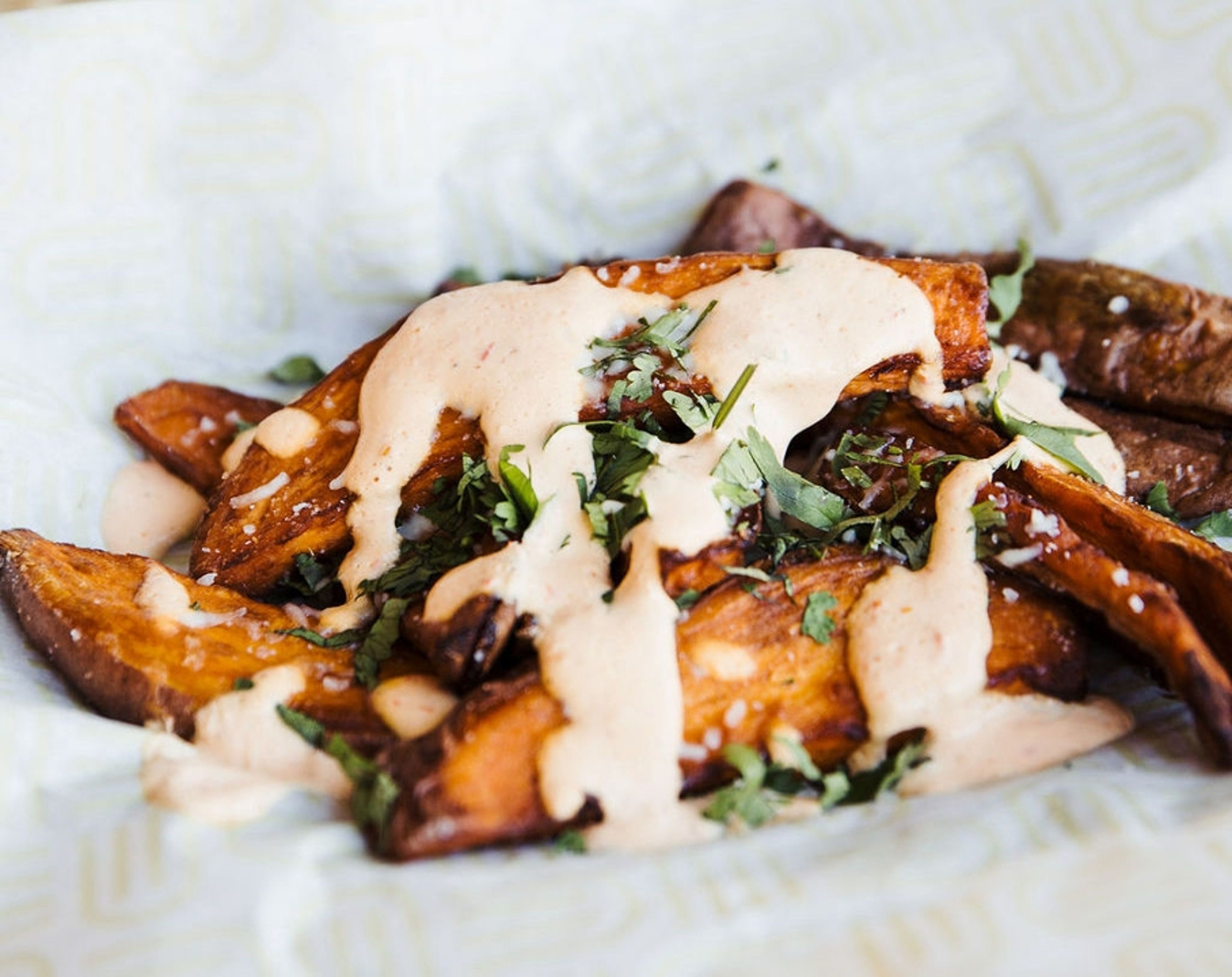 Sweet Potato Wedges.