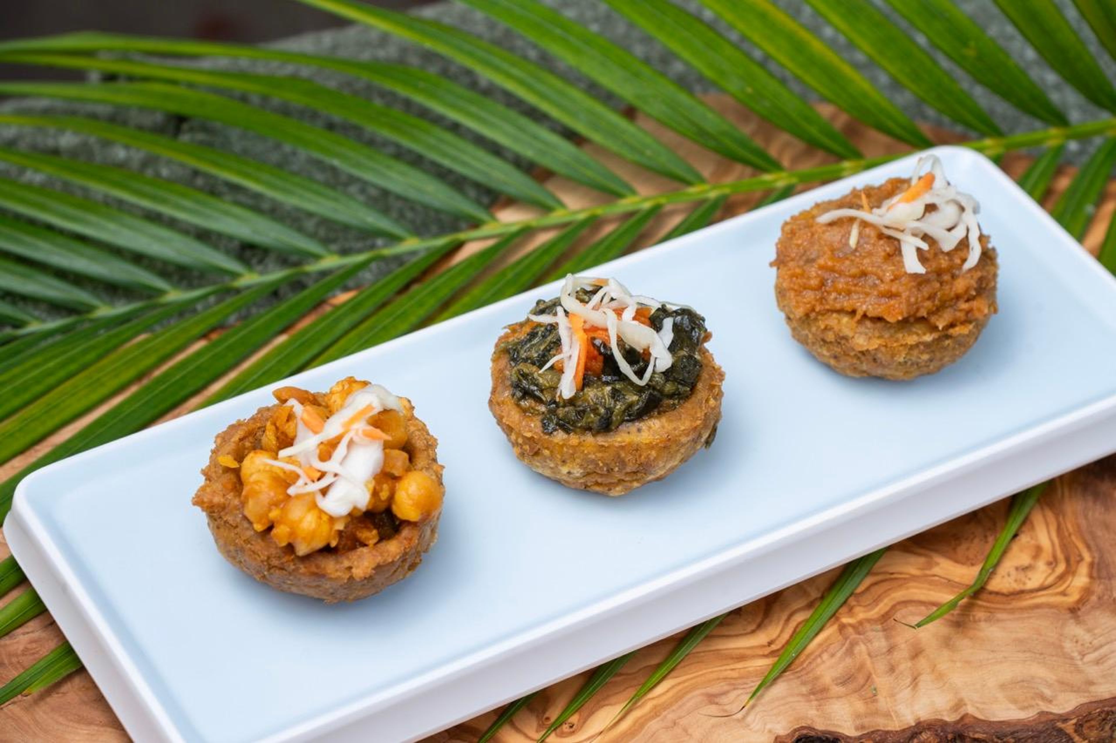 Stuffed Plantain Cups.