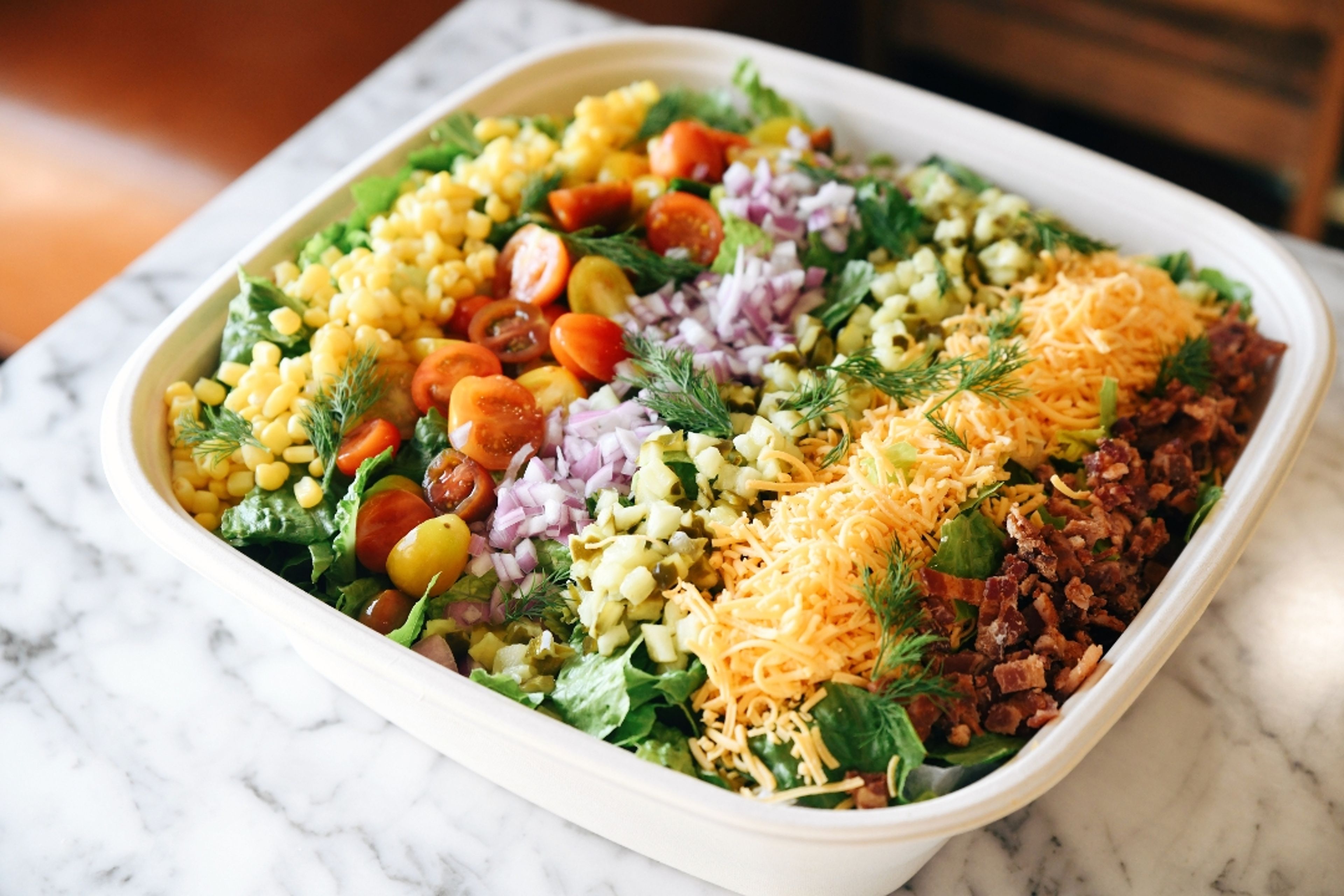 Large Pickle Bacon Ranch Salad.