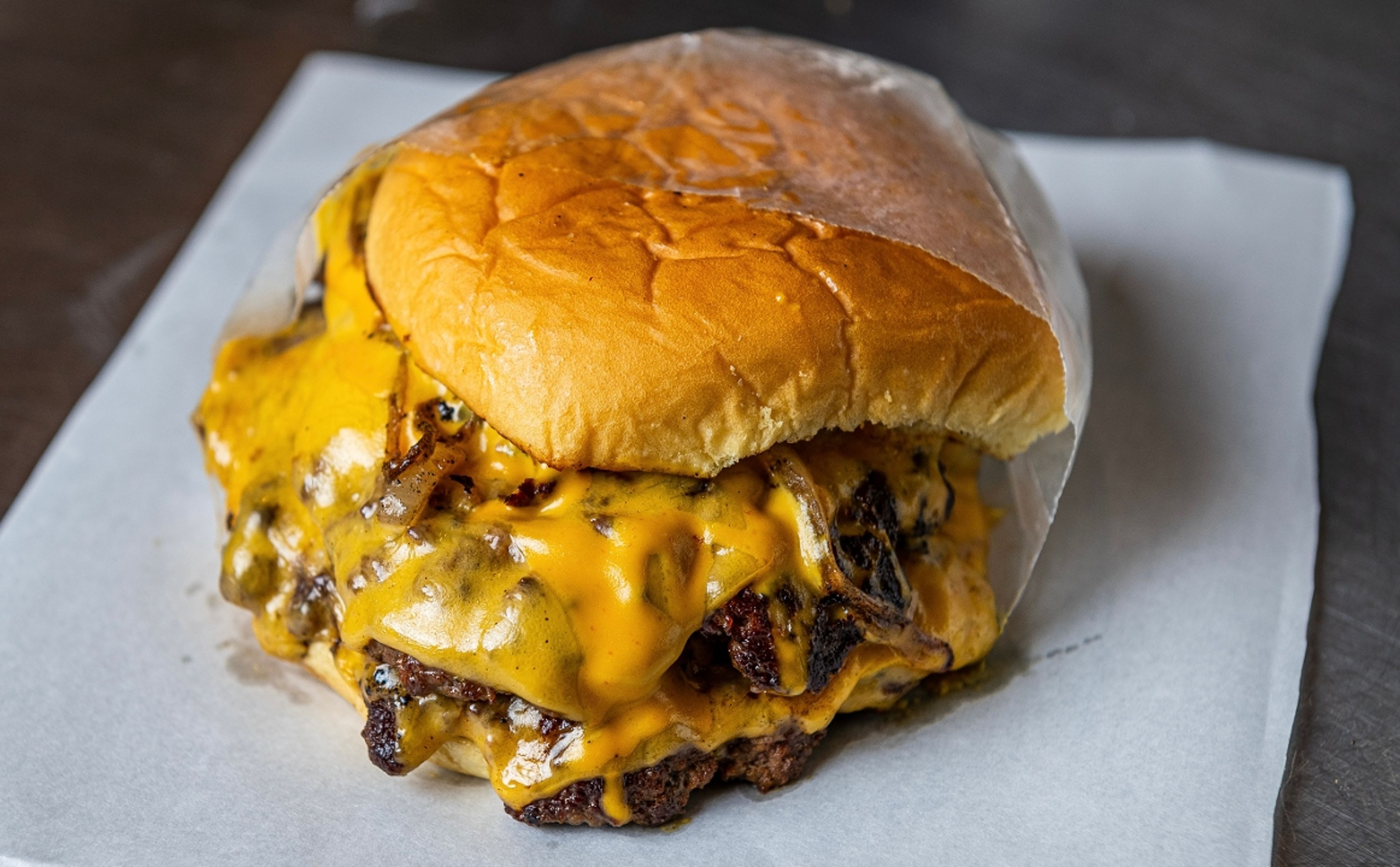 Wagyu DOUBLE Smashburger.