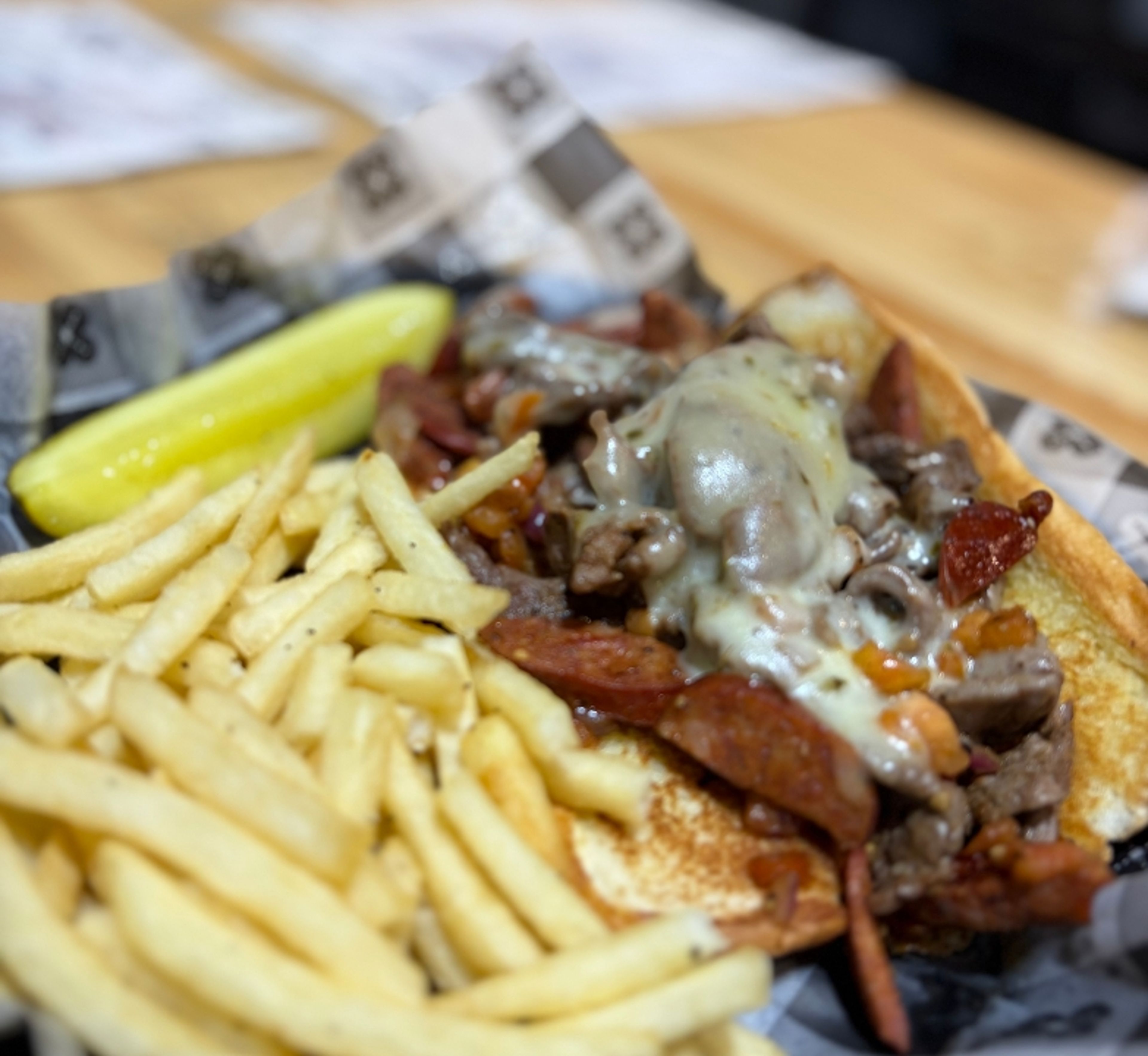 Cajun Steak Sandwich.