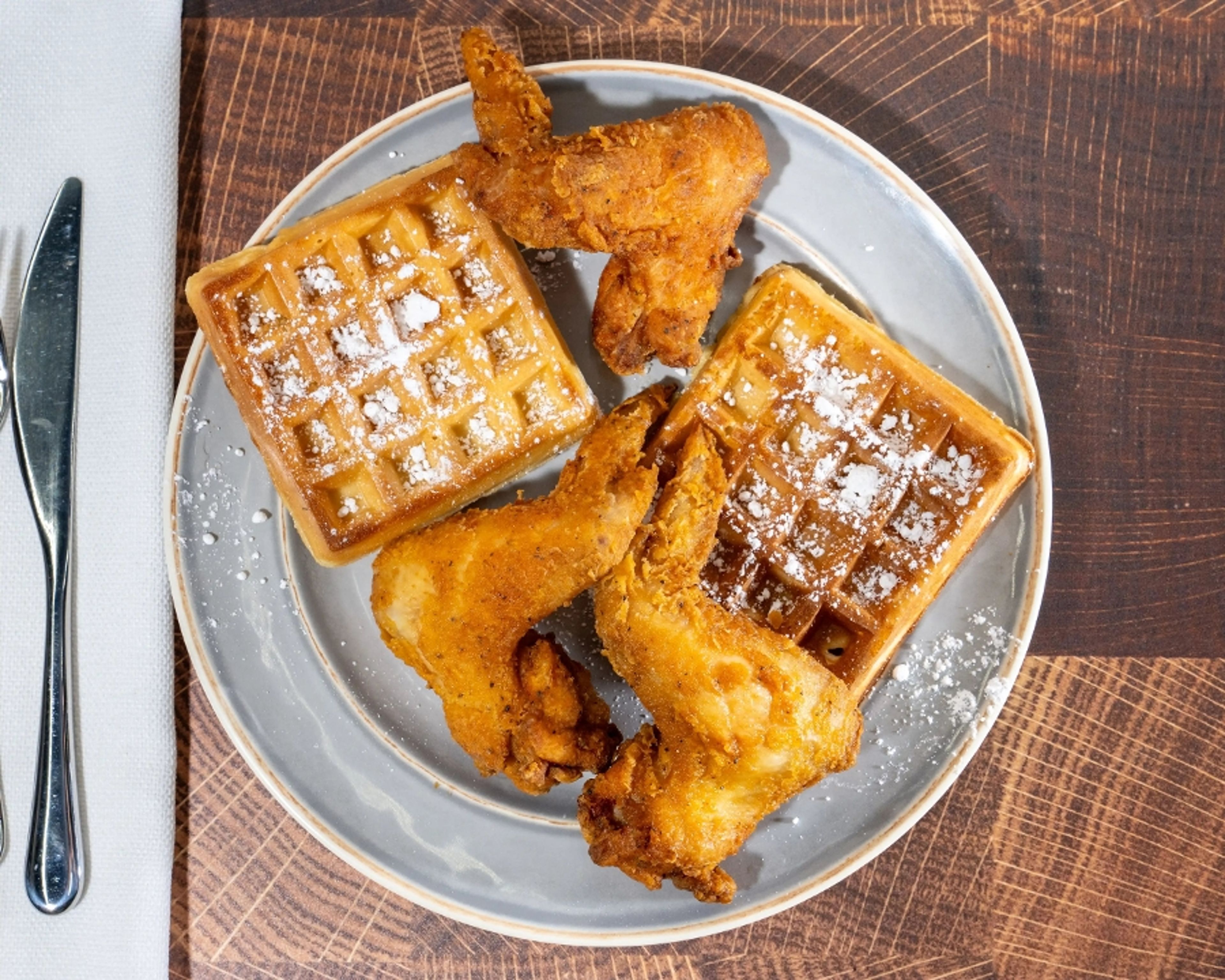 3pcs Chicken and Waffle.