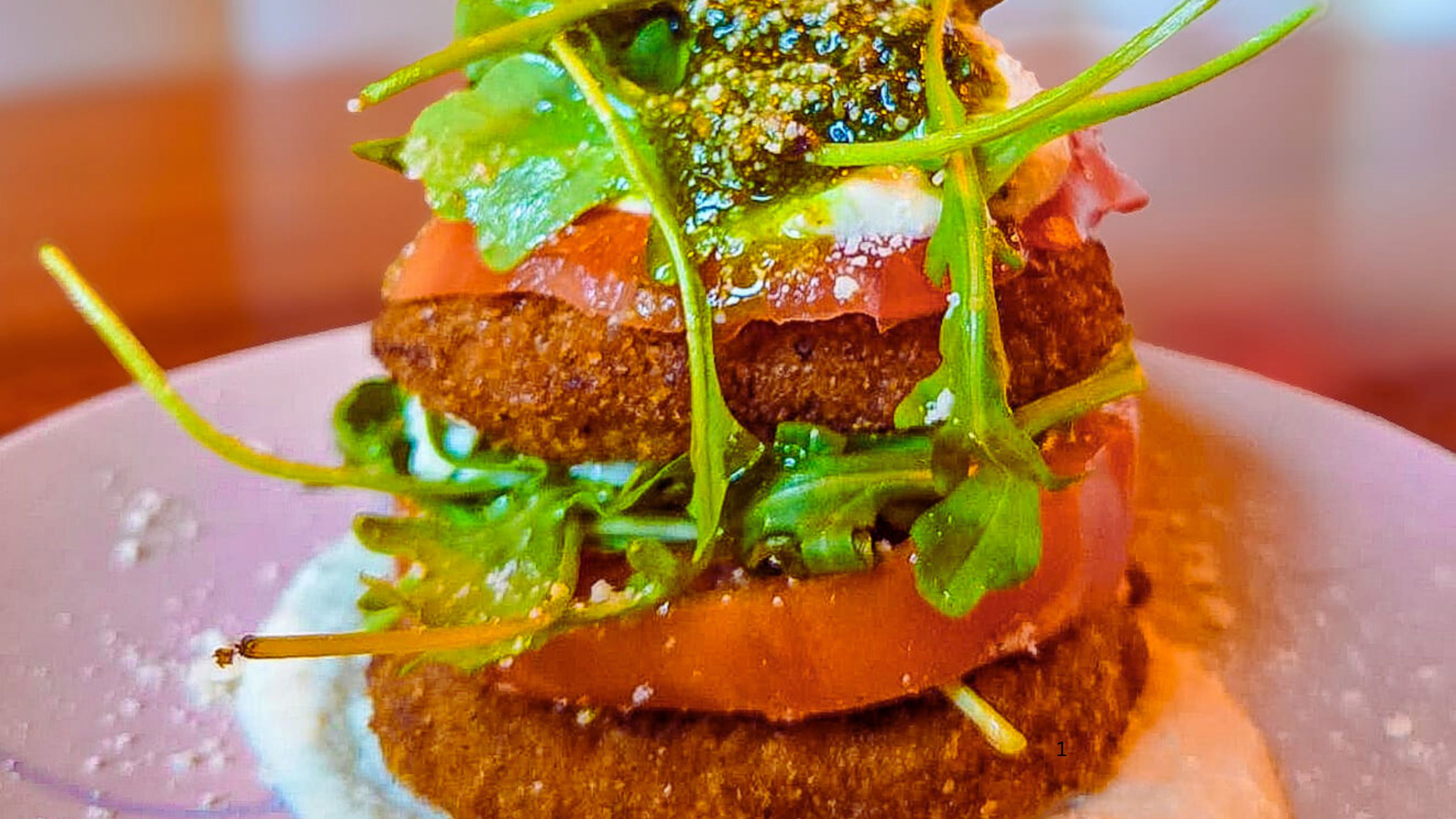 Fried Eggplant Caprese.