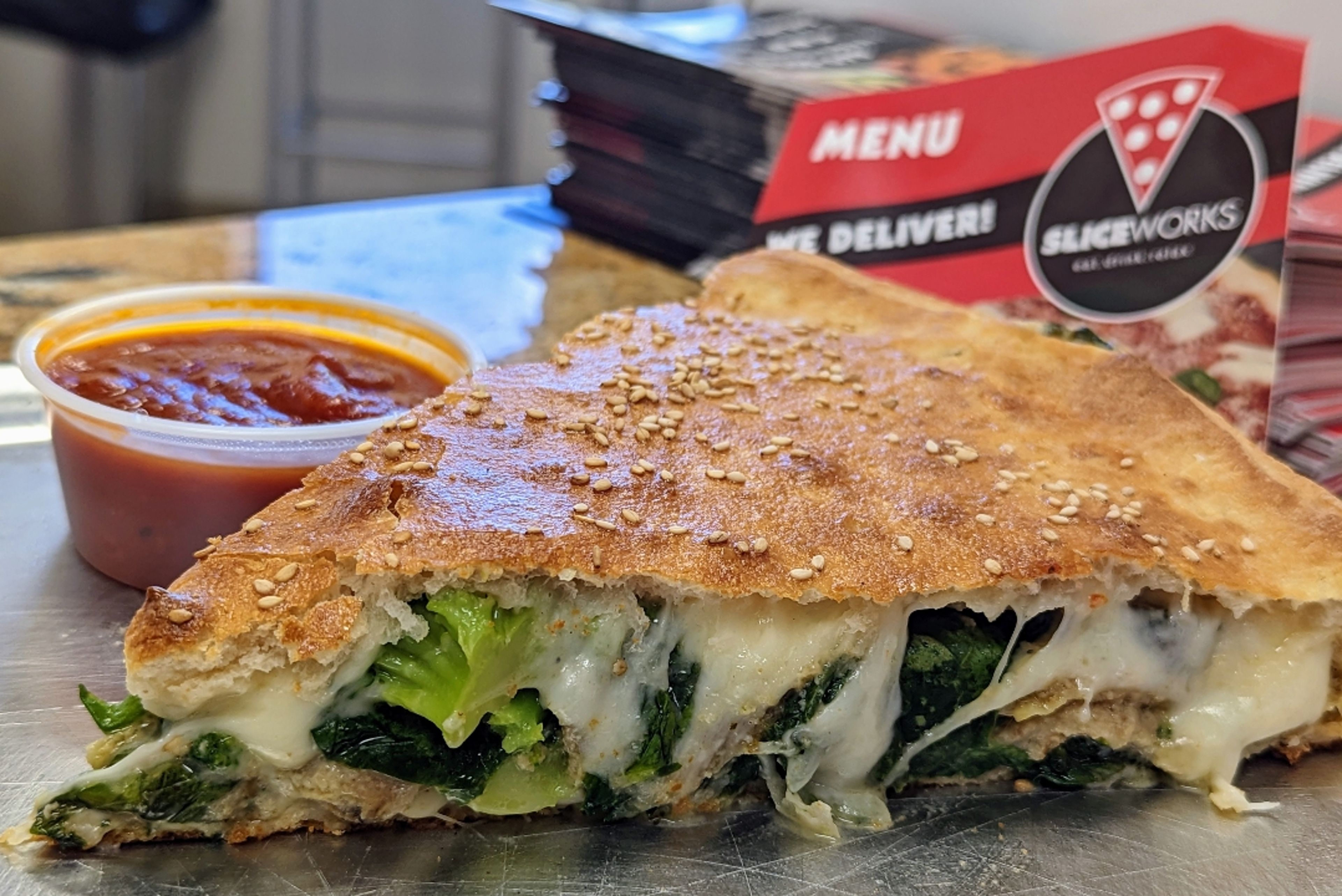 Stuffed Veggie Pizza.