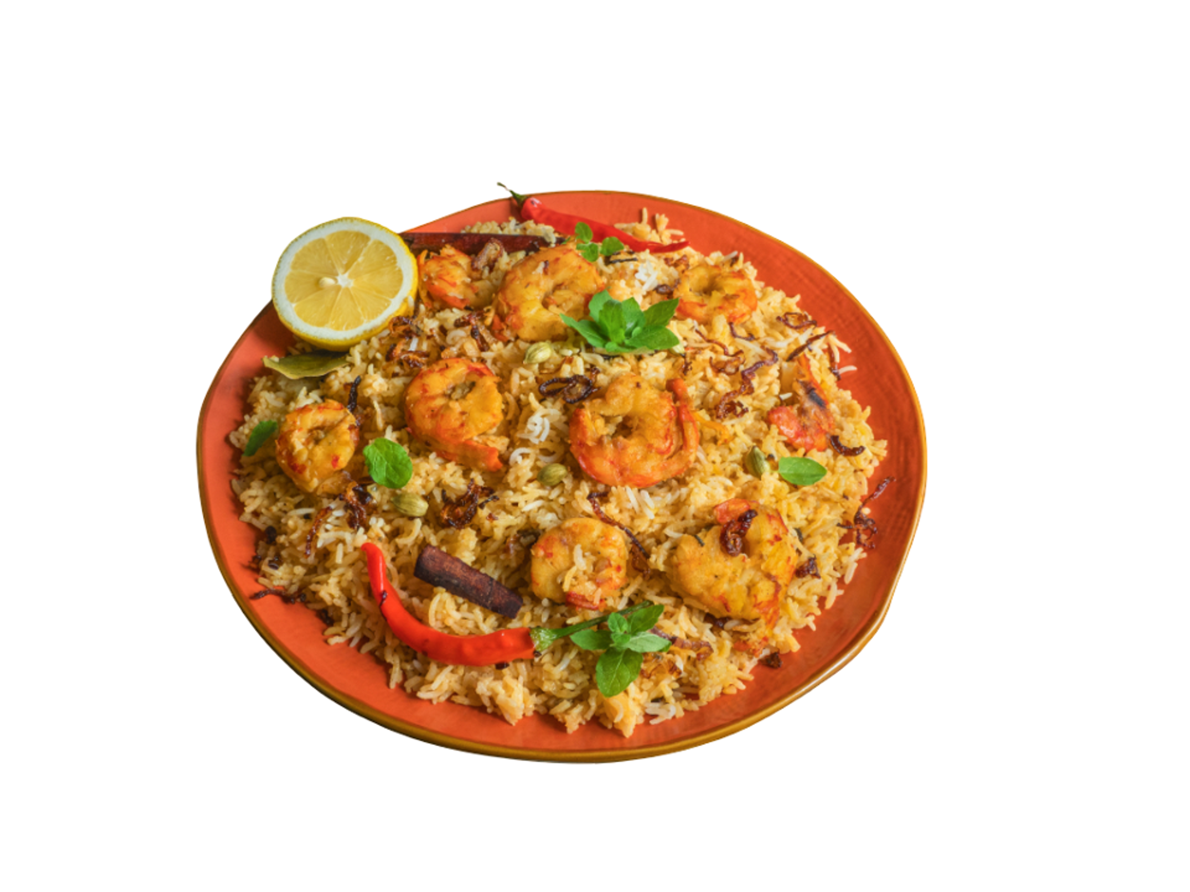 Shrimp Biryani.