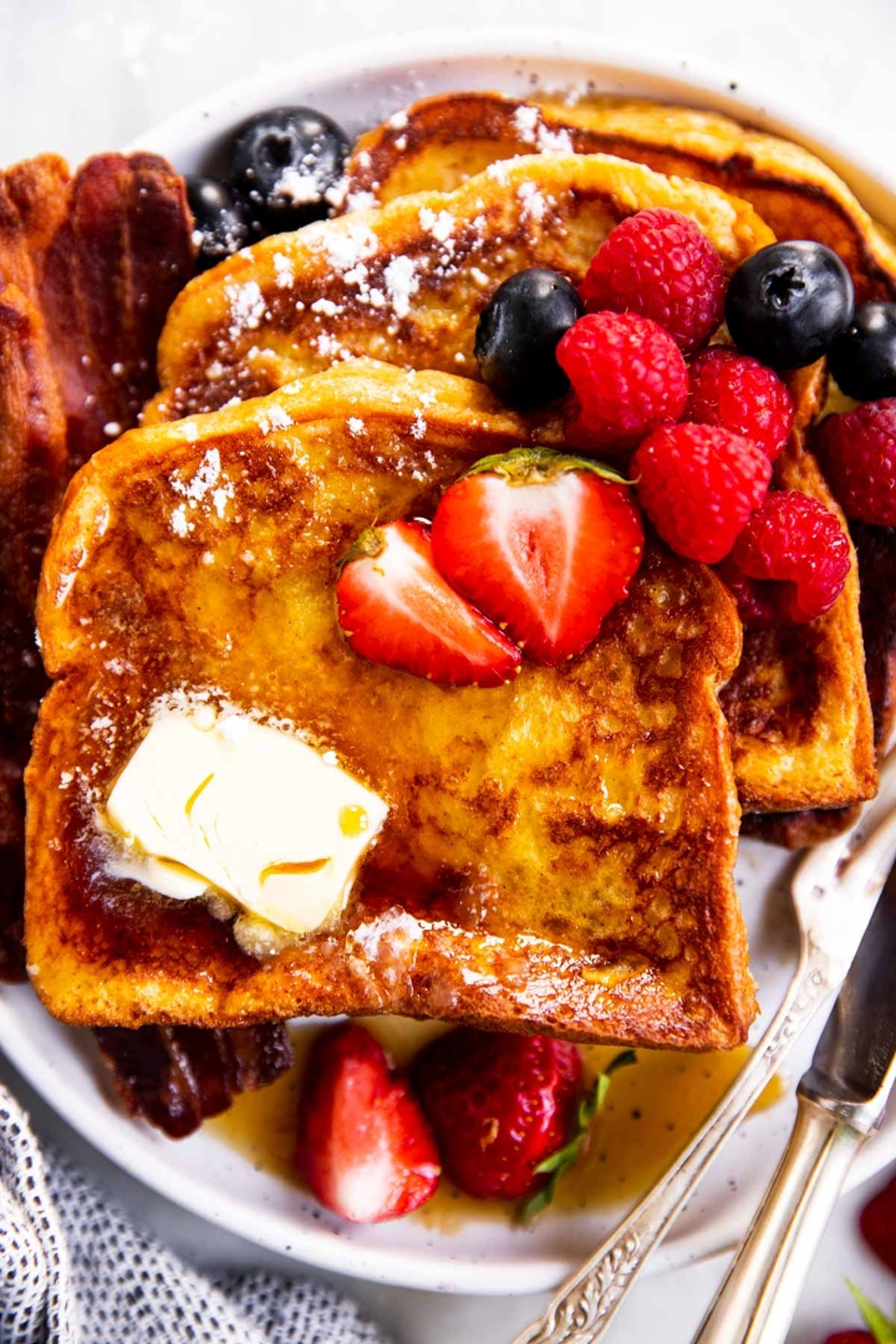 French Toast with Fruit.