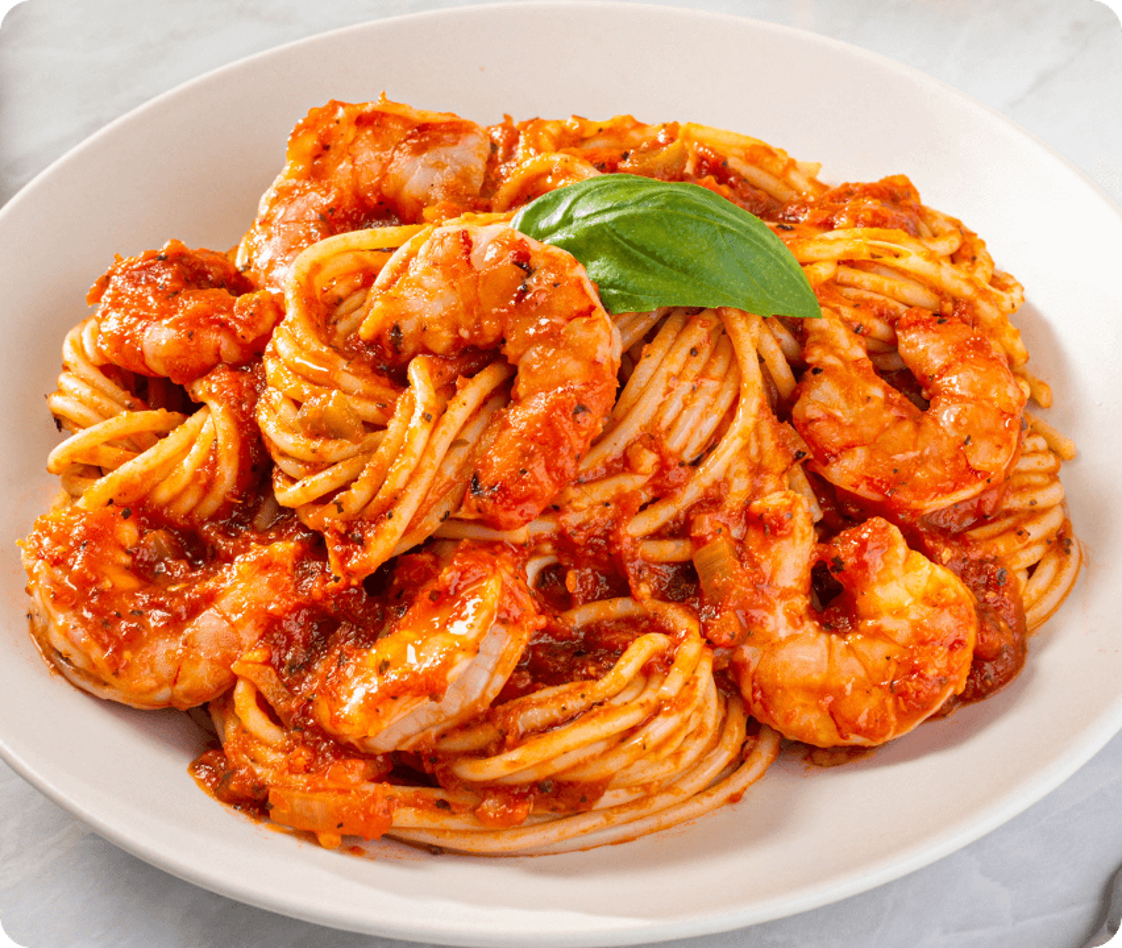 Shrimp Marinara.