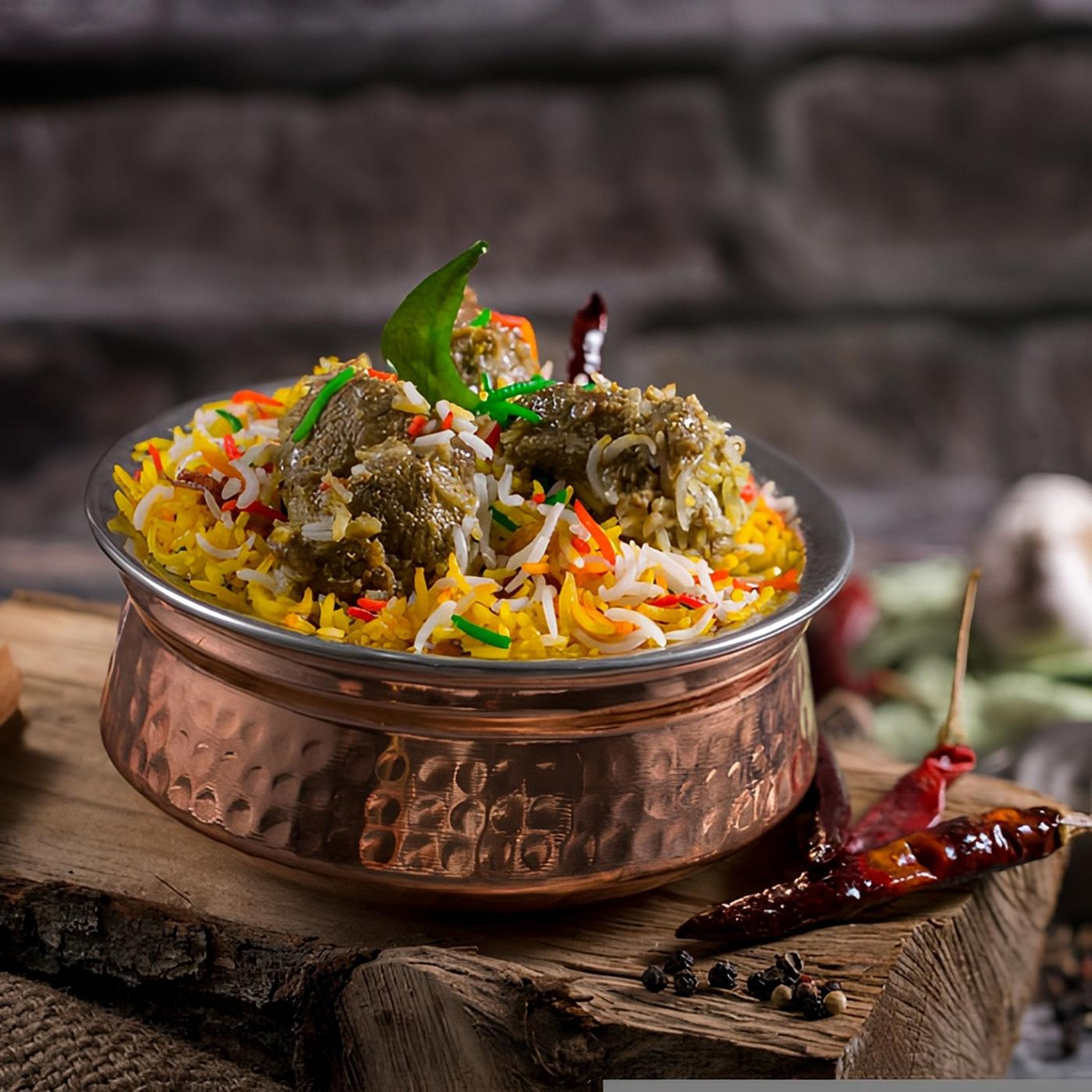 Goat Fry Biryani.
