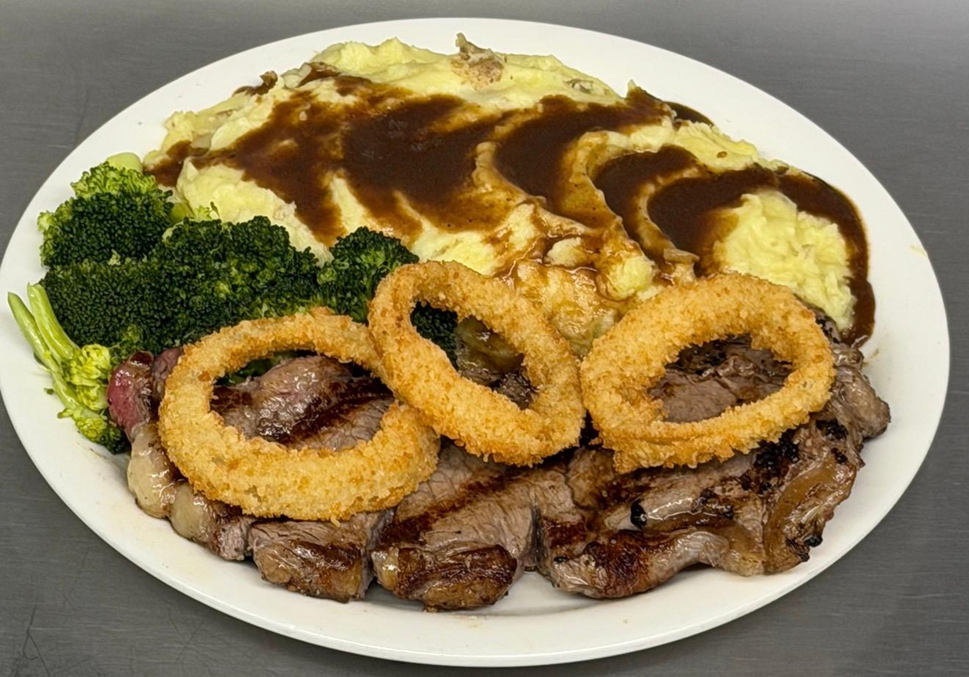 Black Angus New York Strip  Steak.