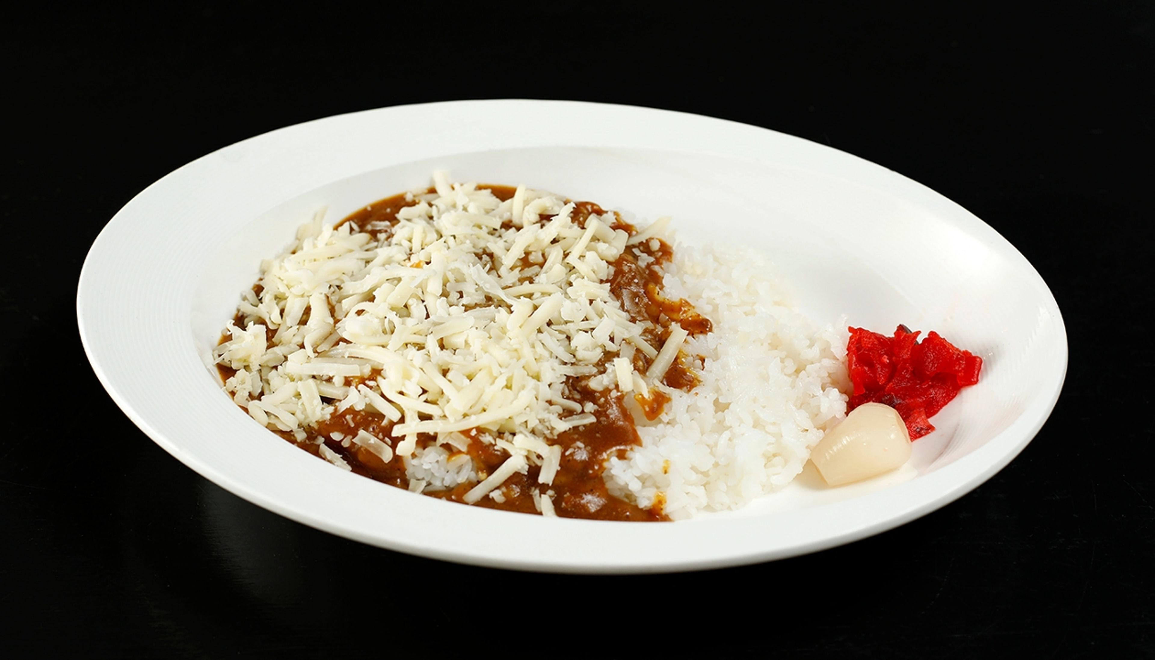 Plain Curry Rice with Cheese.