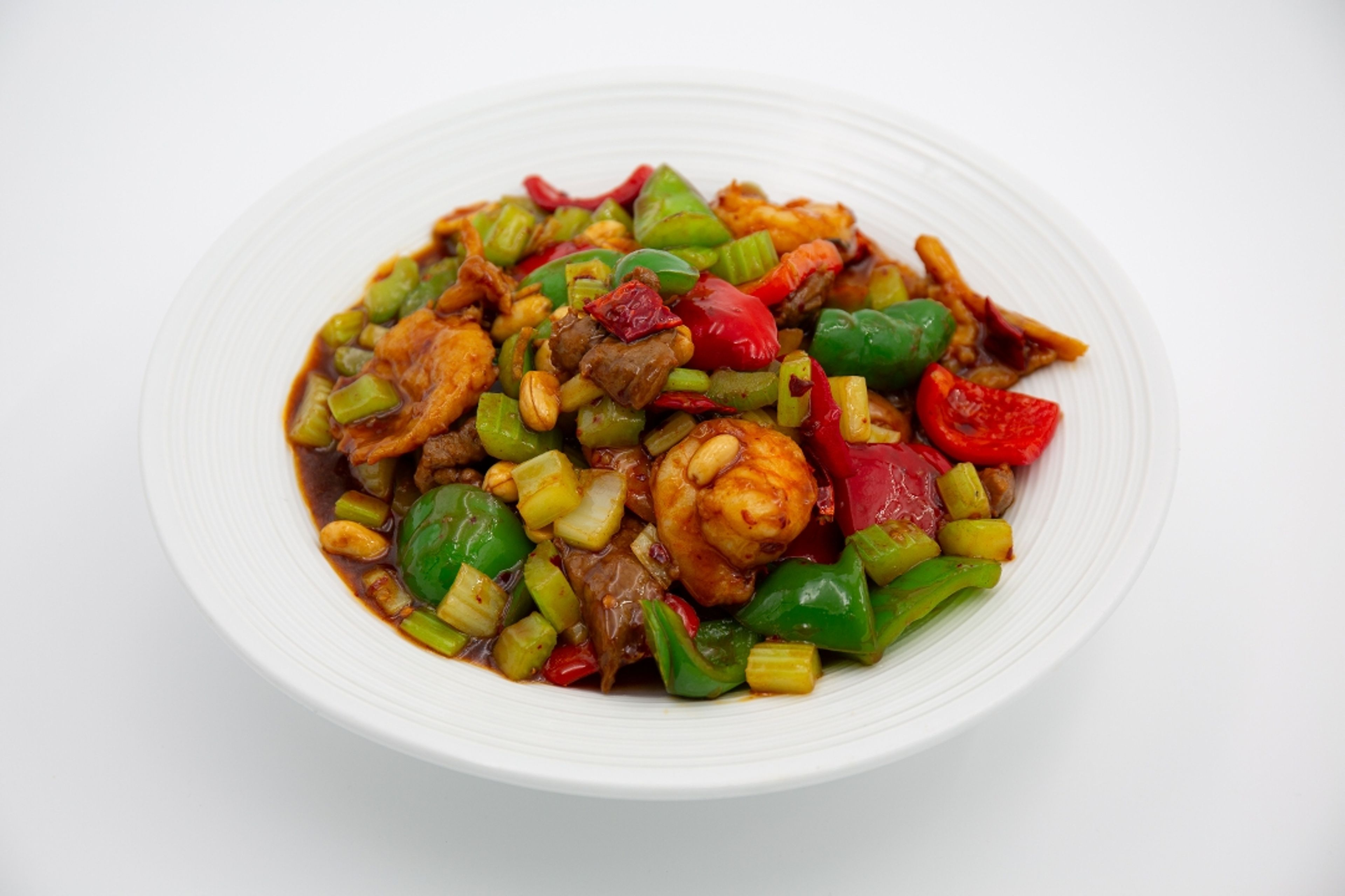 Kong Bao Three Delight.