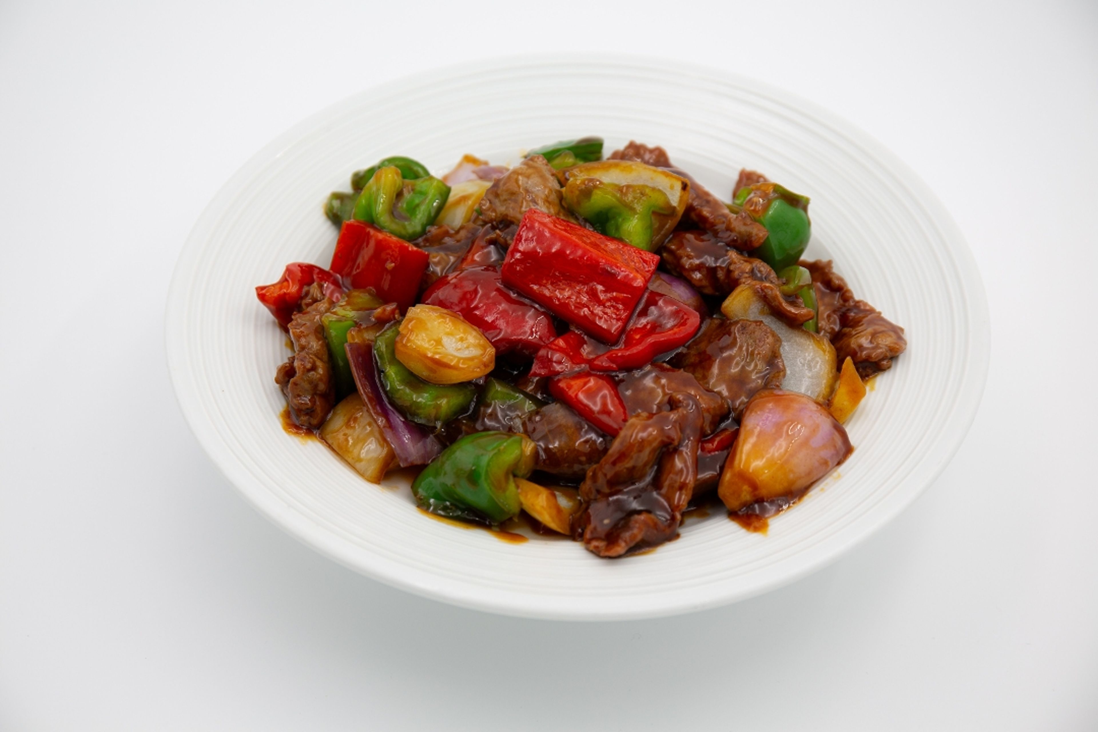 Beef with Pepper & Onion.