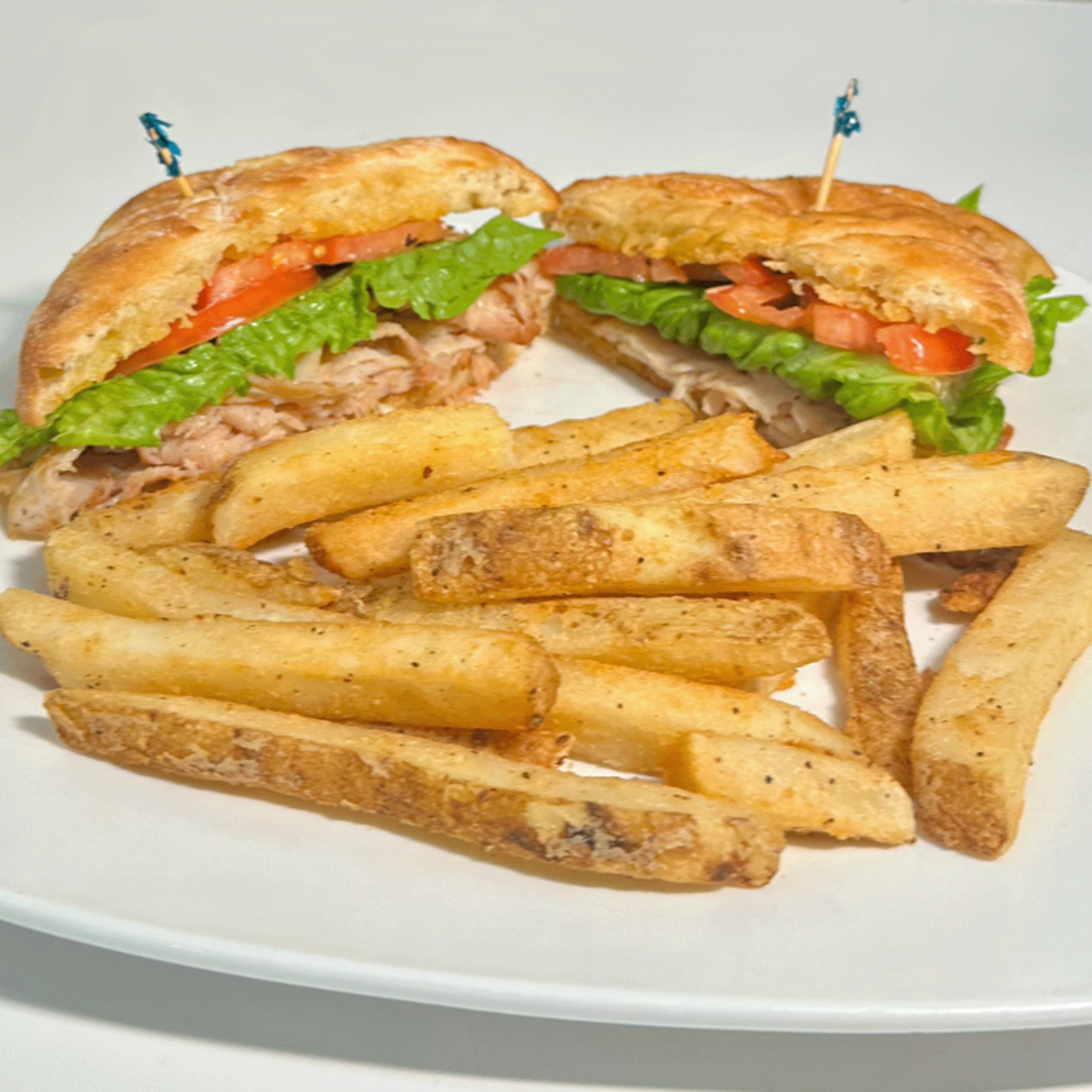 ROASTED TURKEY BREAST SANDWICH.