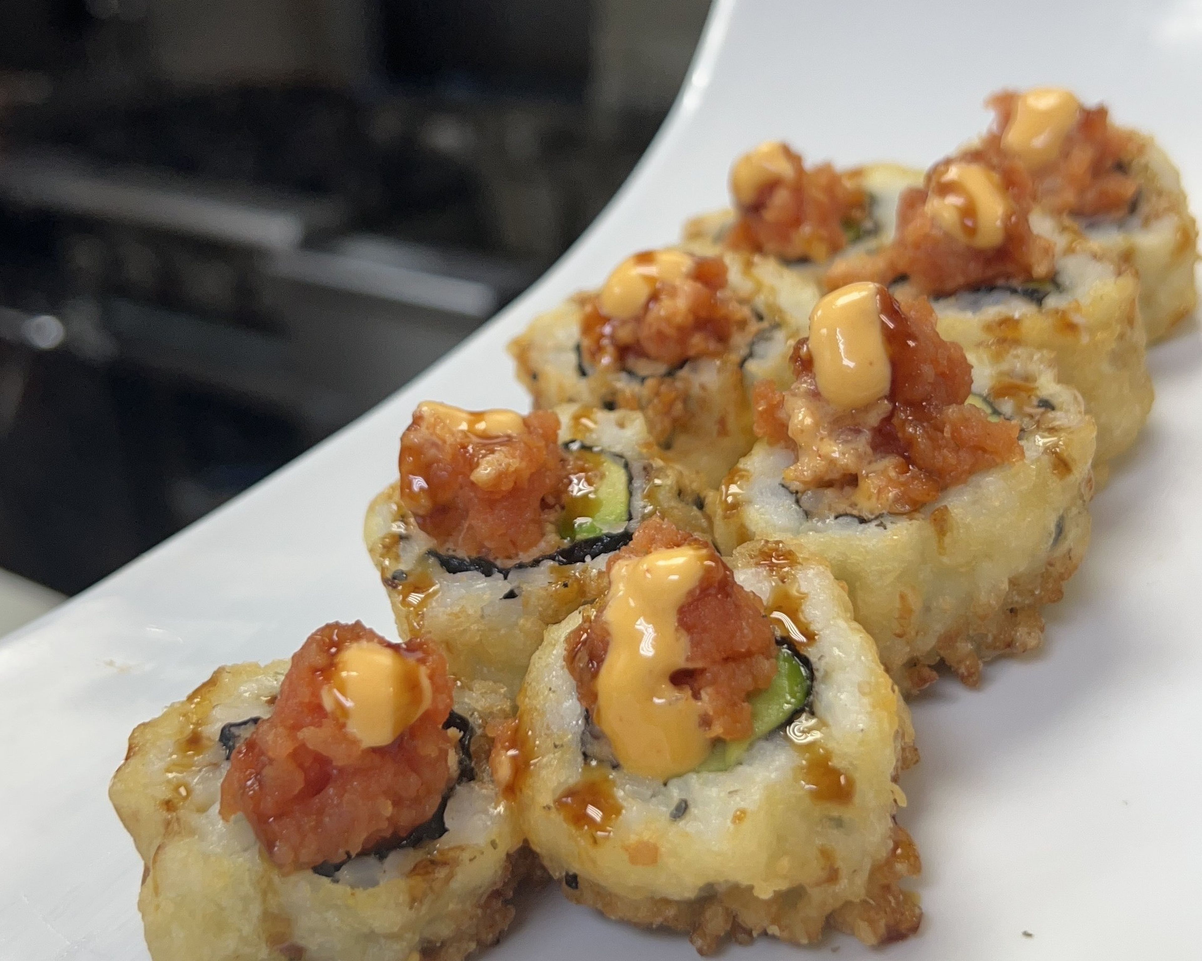 Spicy tuna tempura.