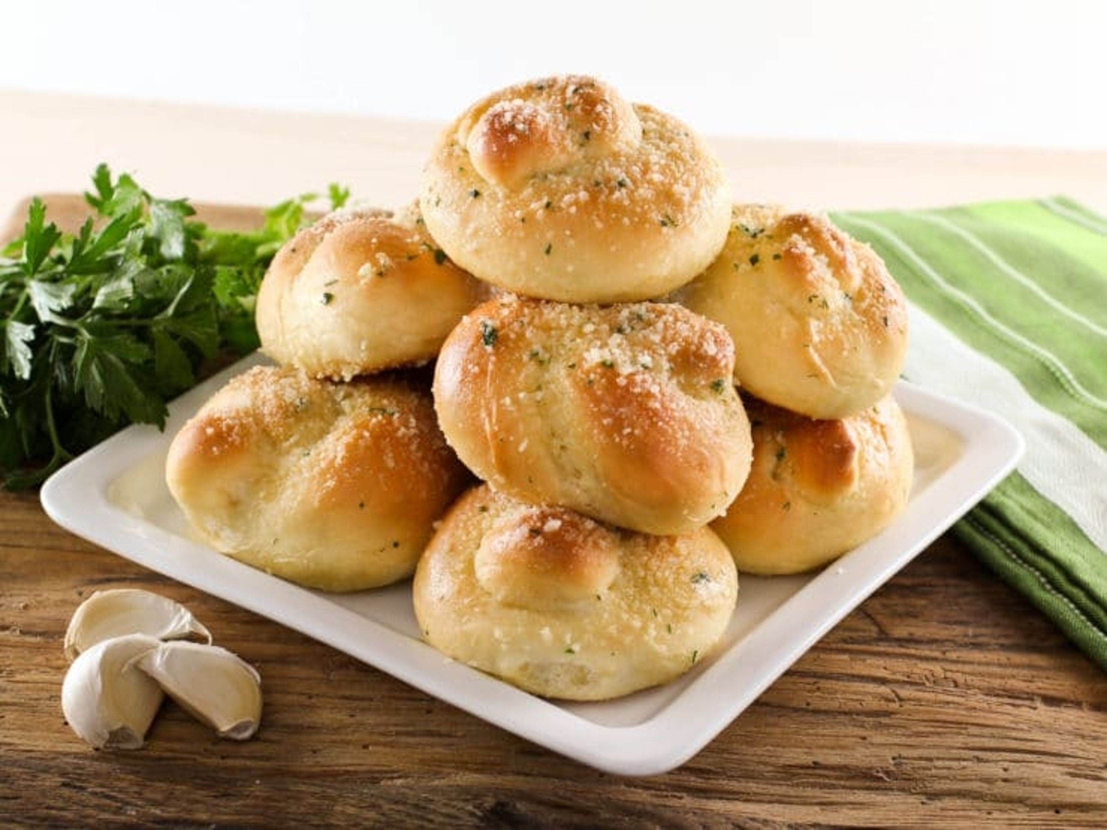 Freshly Baked Garlic Rolls.