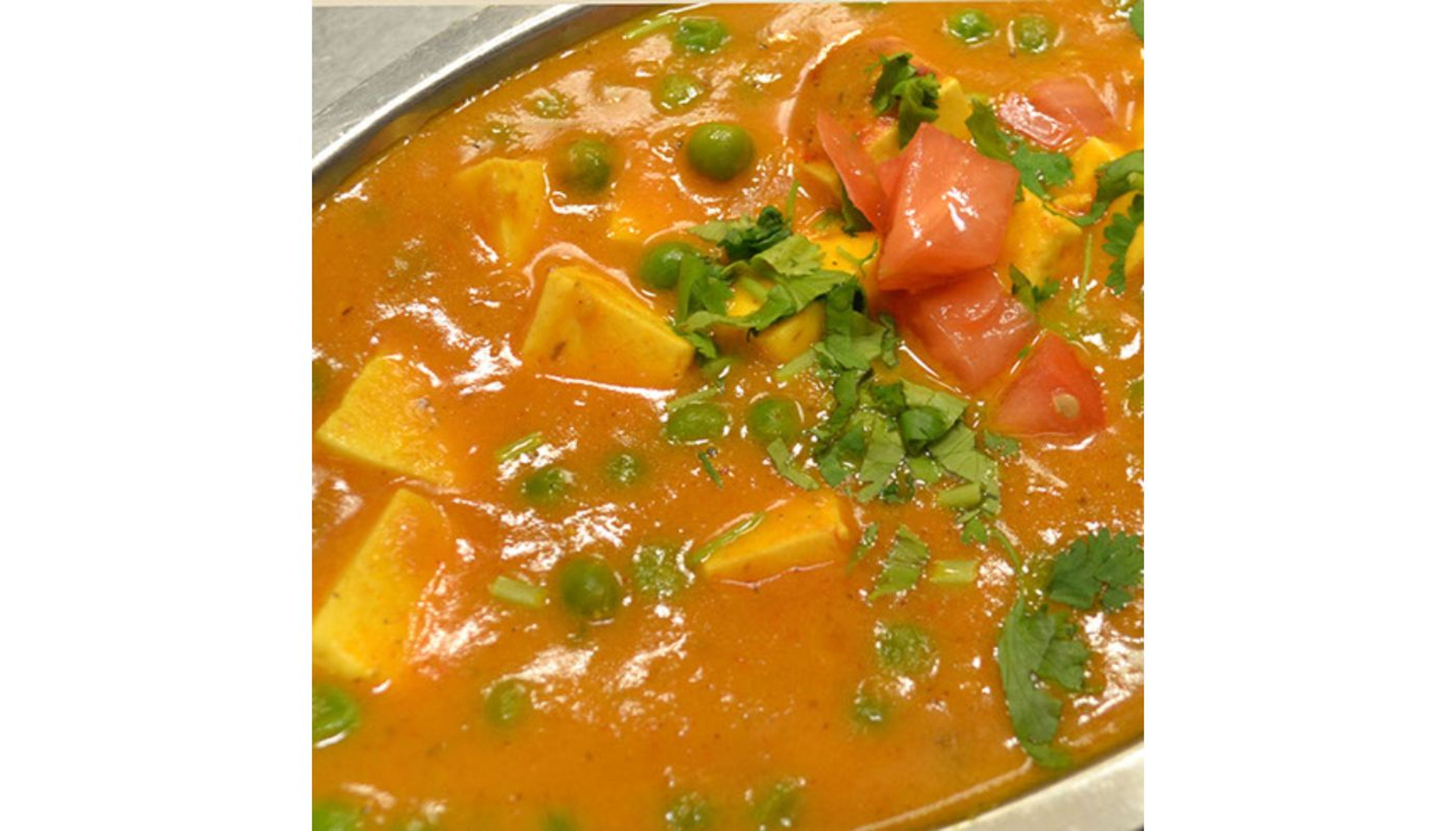 Muttar Paneer (Non-Vegan ,Gluten free).