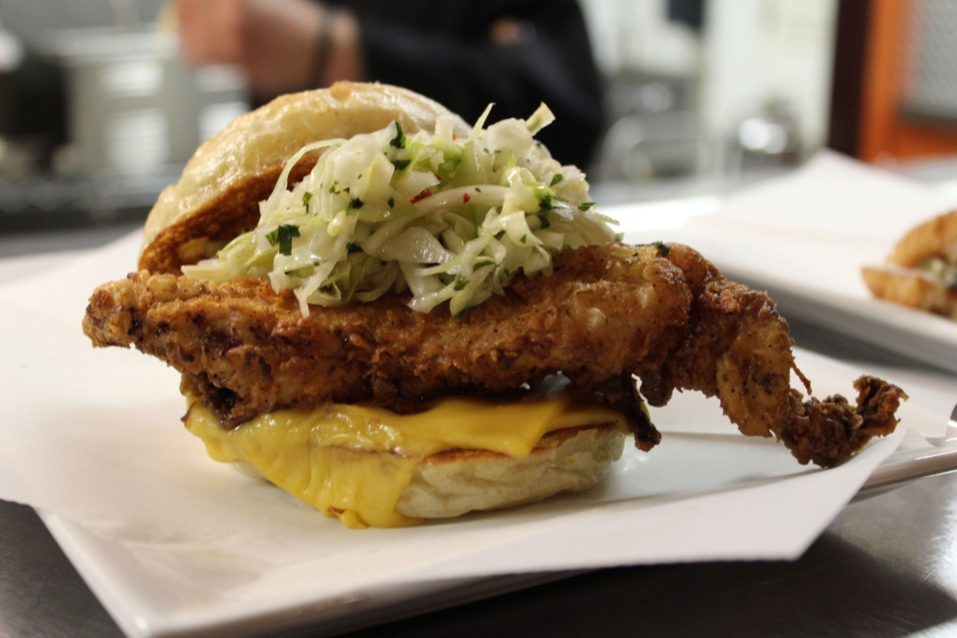 Buttermilk Crispy Chicken Samich Brunch.
