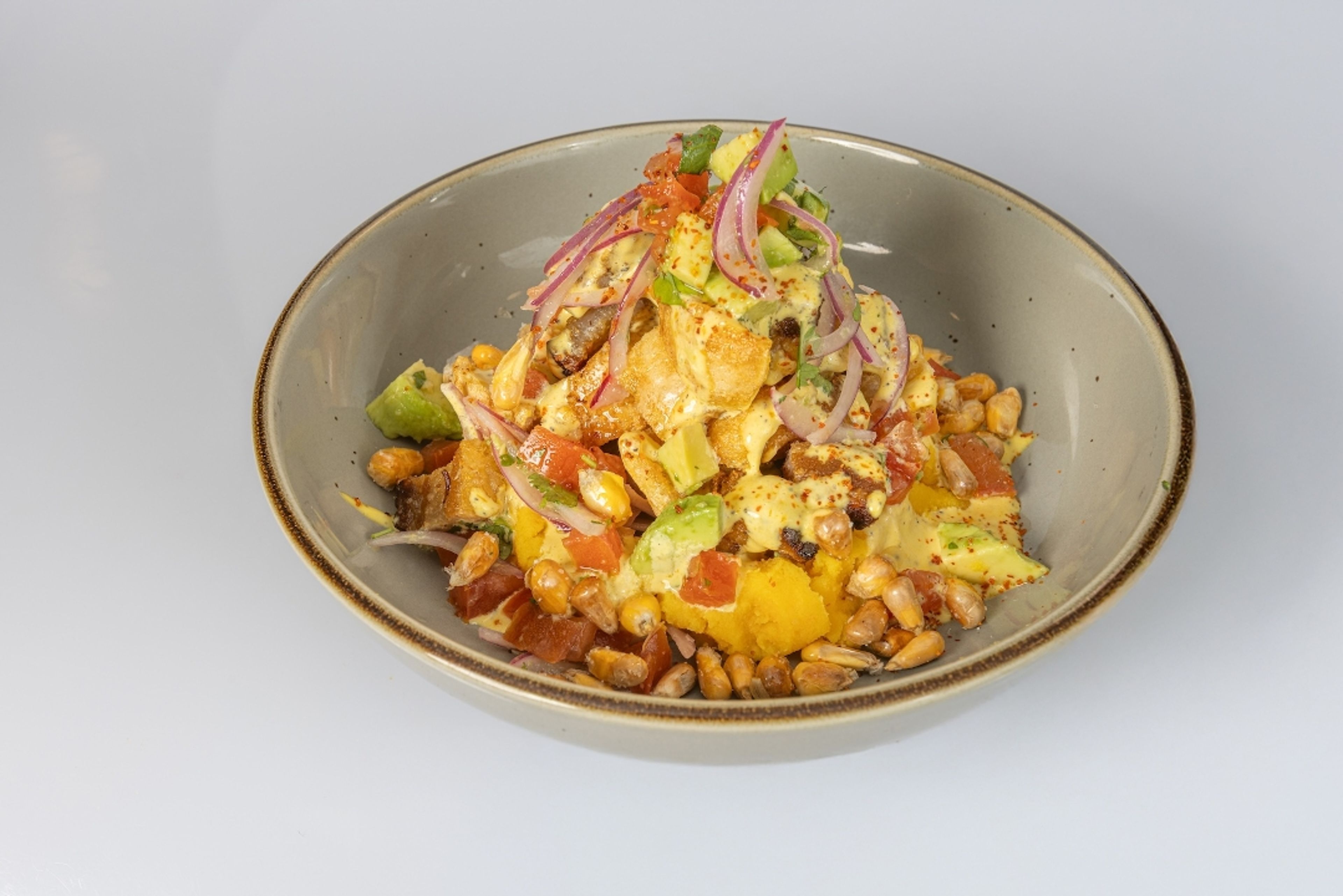 Pork Belly Crunch Causa.