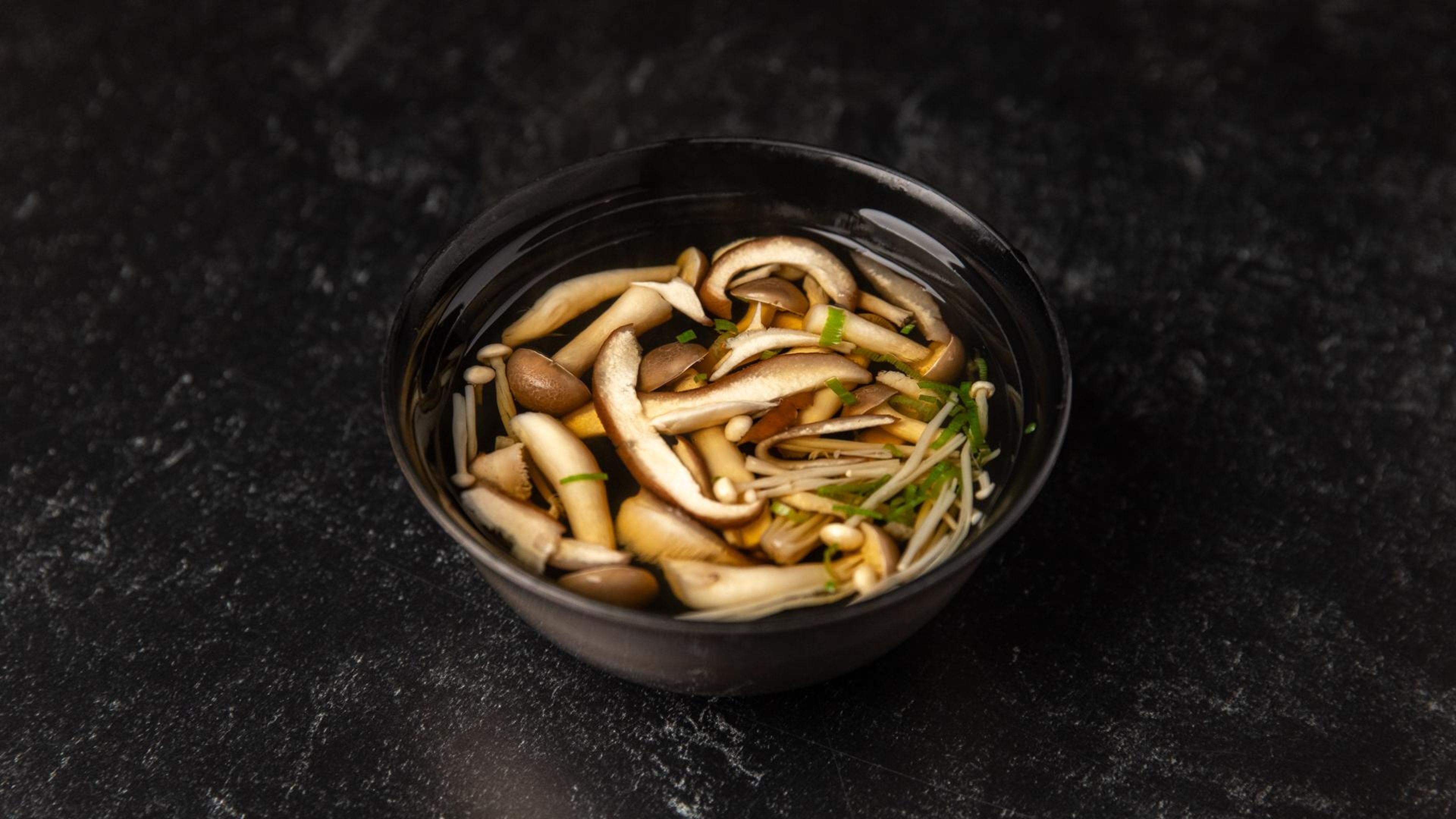 Clear Mushroom Soup.