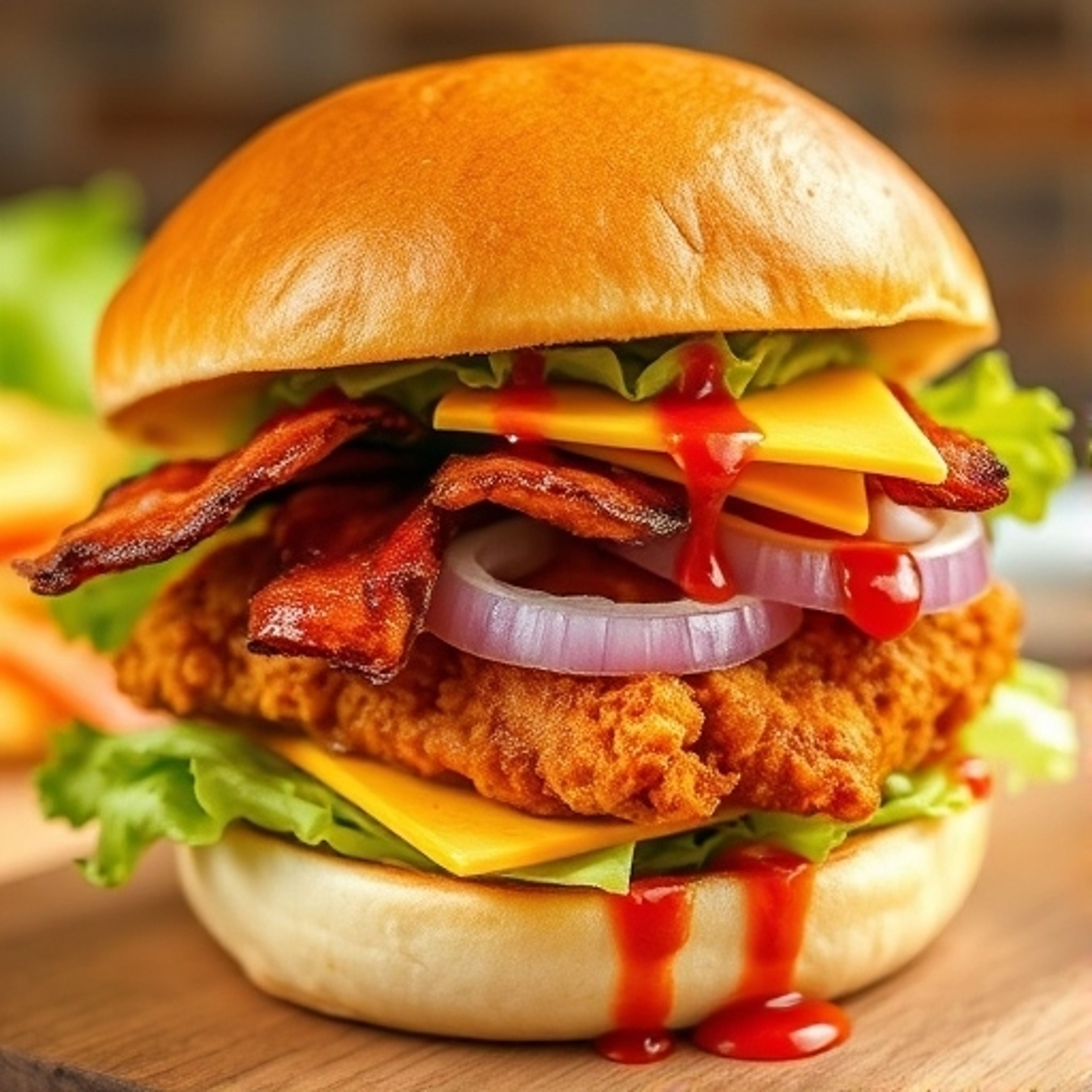 Honey BBQ Bacon Chicken Sandwich.