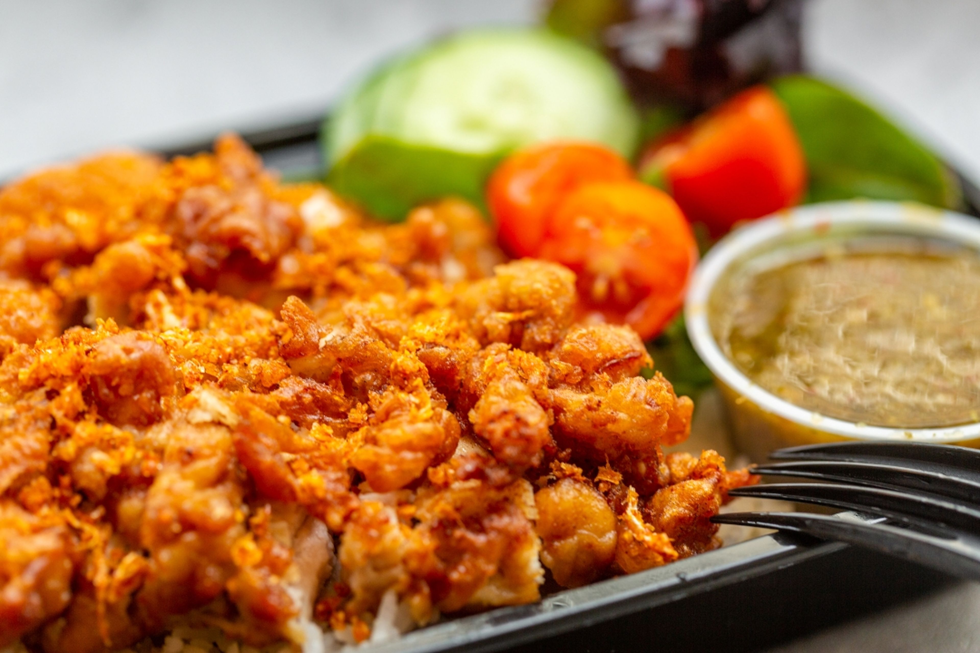 SIDE OF SPICY FRIED CHICKEN.