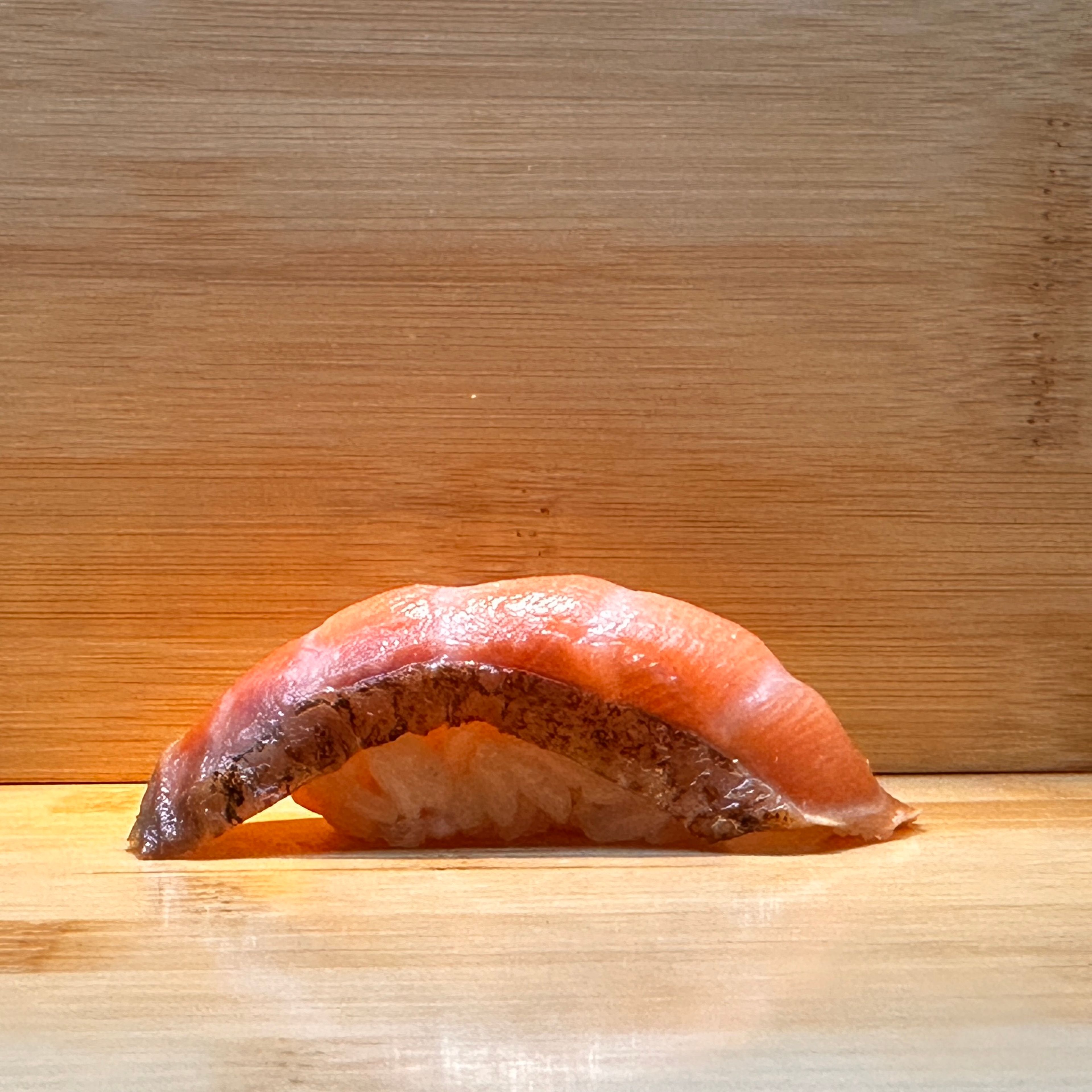 Seared Salmon Sushi.