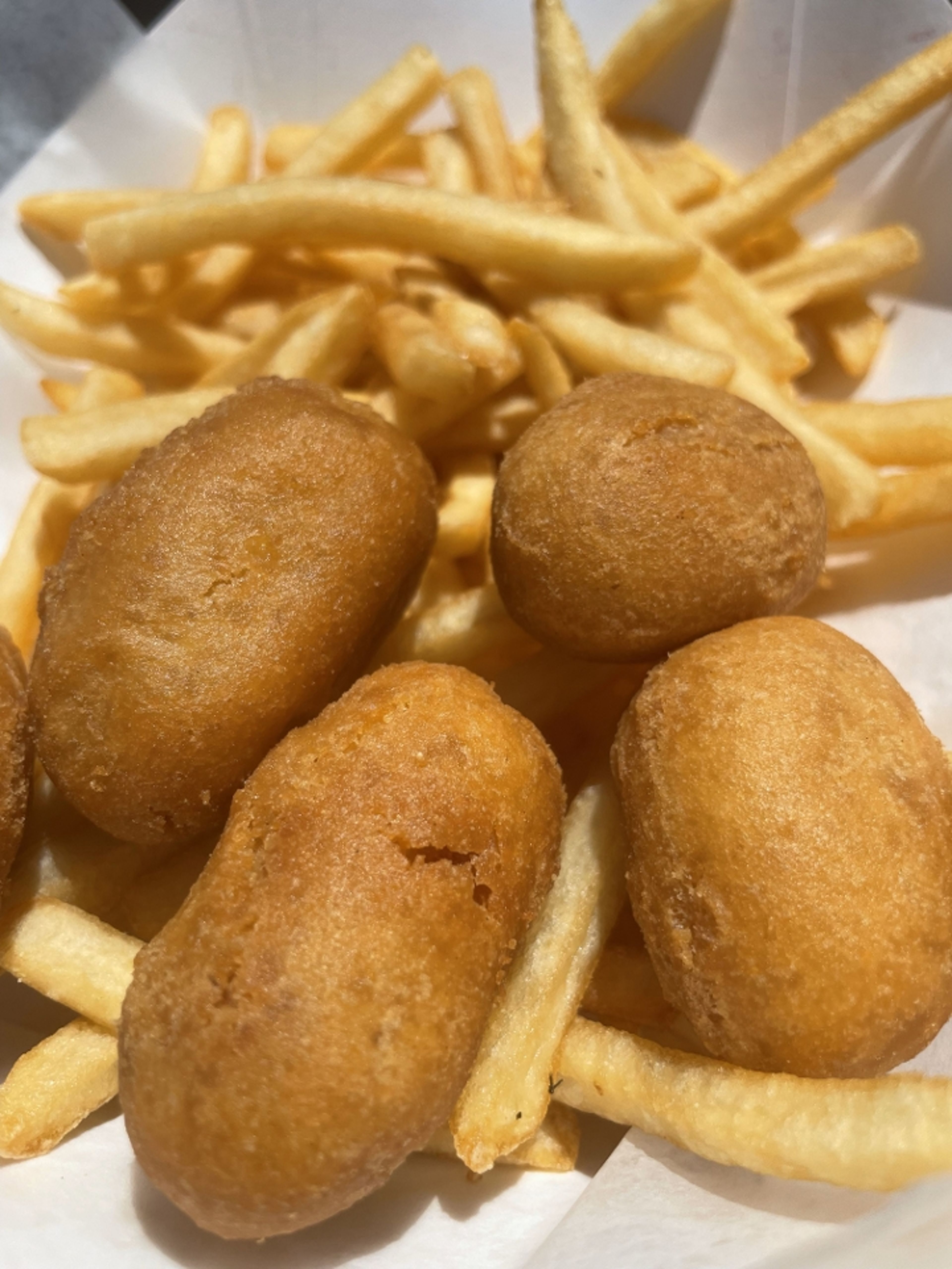 Kids Mini Corn Dogs.