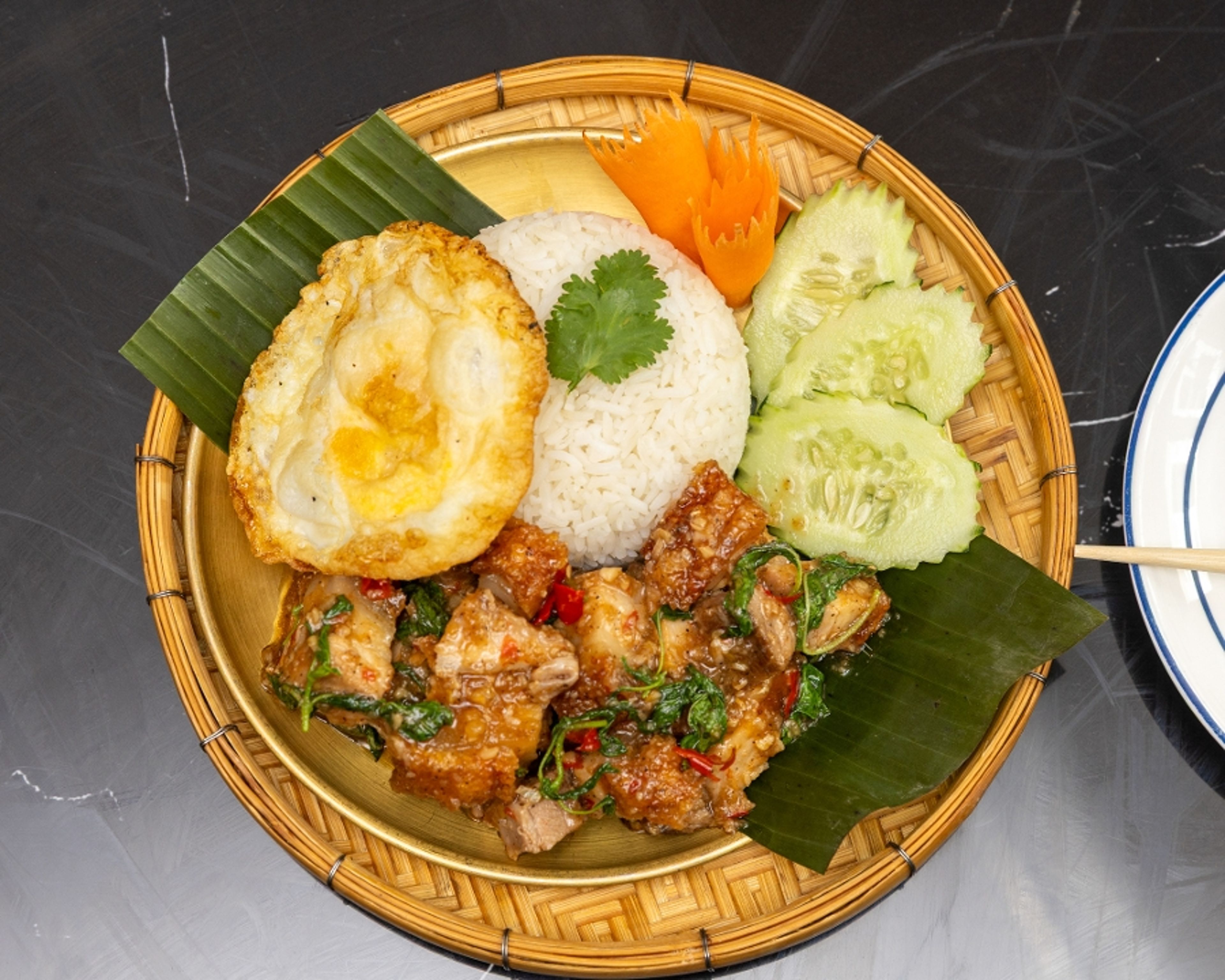 Basil Crispy Pork (Kra Pao Moo Krob).