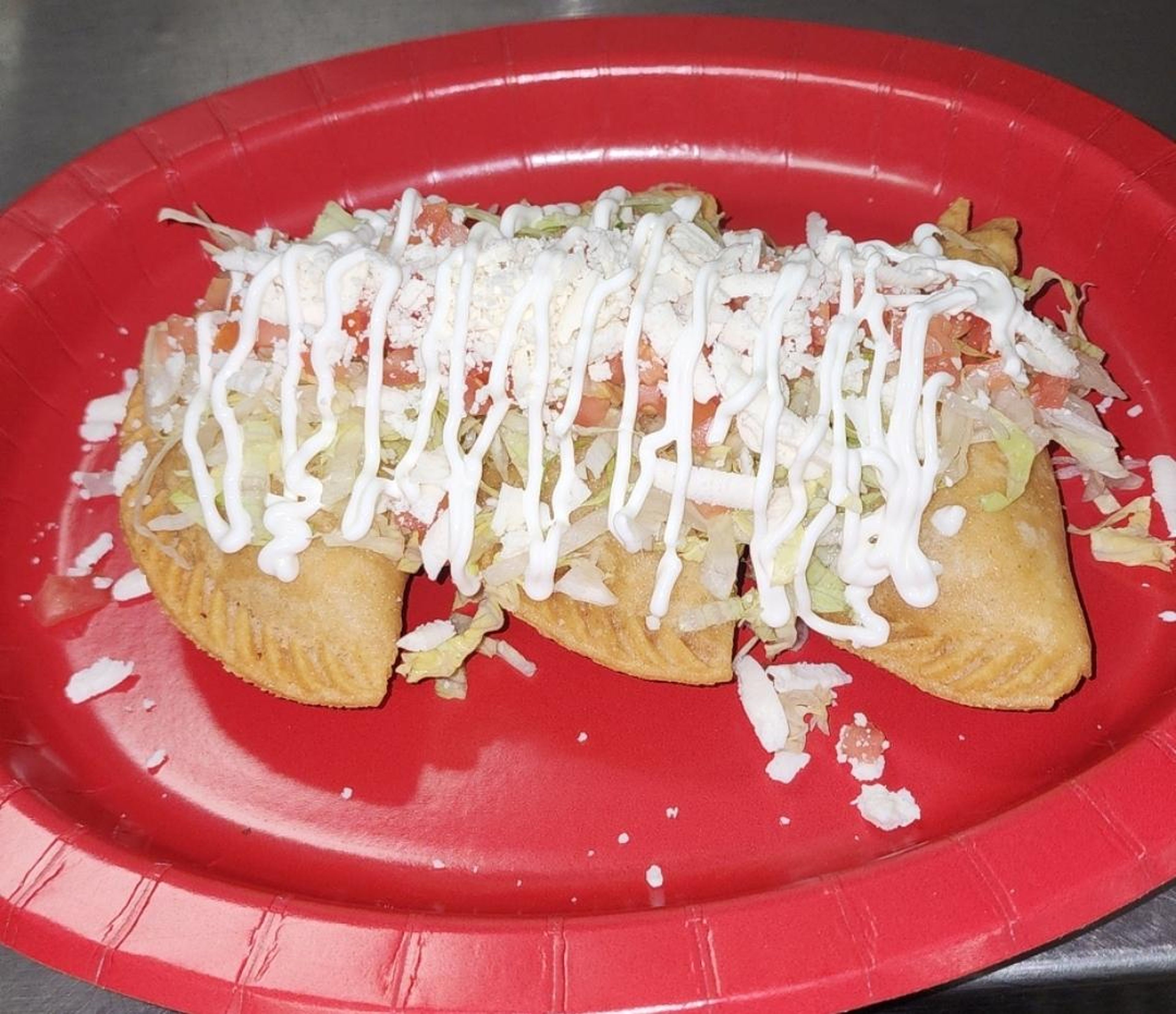 3 chicken & Cheese empanadas.